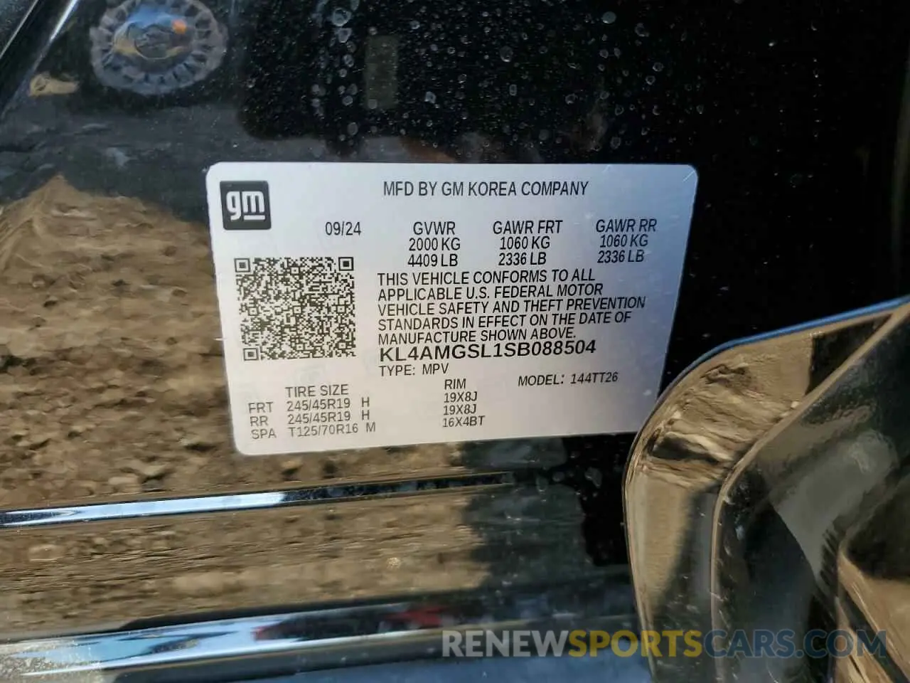 14 fotografías del automóvil dañado KL4AMGSL1SB088504 BUICK ENCORE 2025