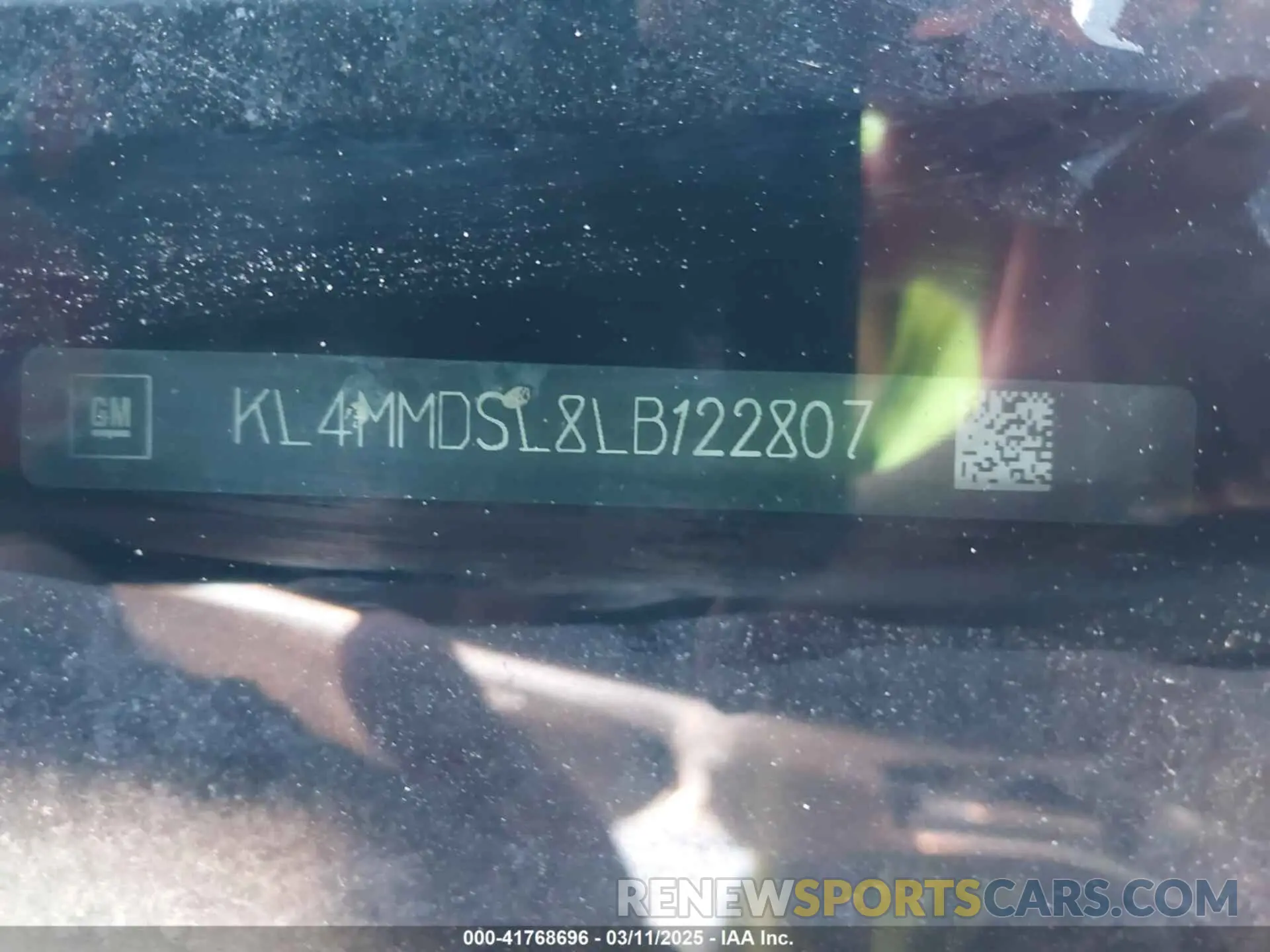 9 fotografías del automóvil dañado KL4MMDSL8LB122807 BUICK ENCORE GX 2020