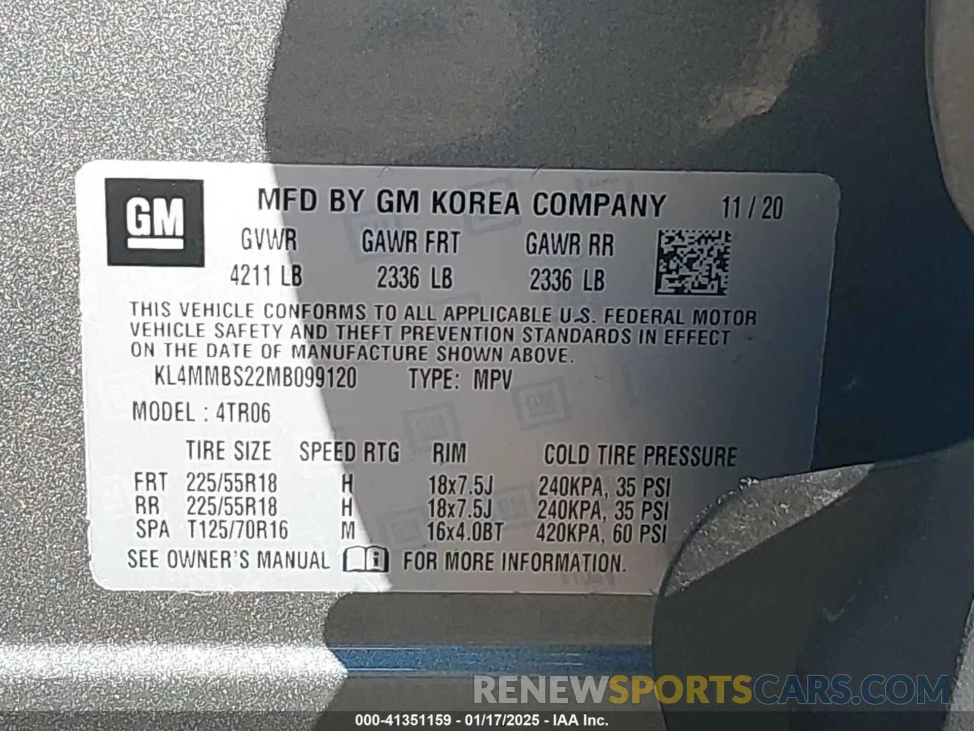9 fotografías del automóvil dañado KL4MMBS22MB099120 BUICK ENCORE GX 2021
