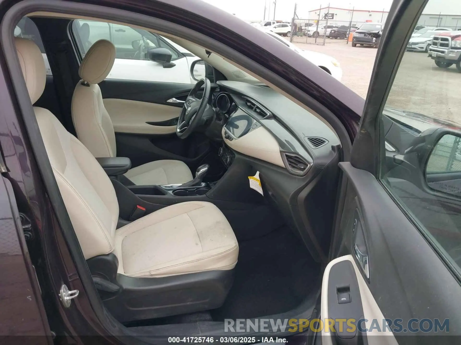 5 fotografías del automóvil dañado KL4MMBS23MB149376 BUICK ENCORE GX 2021