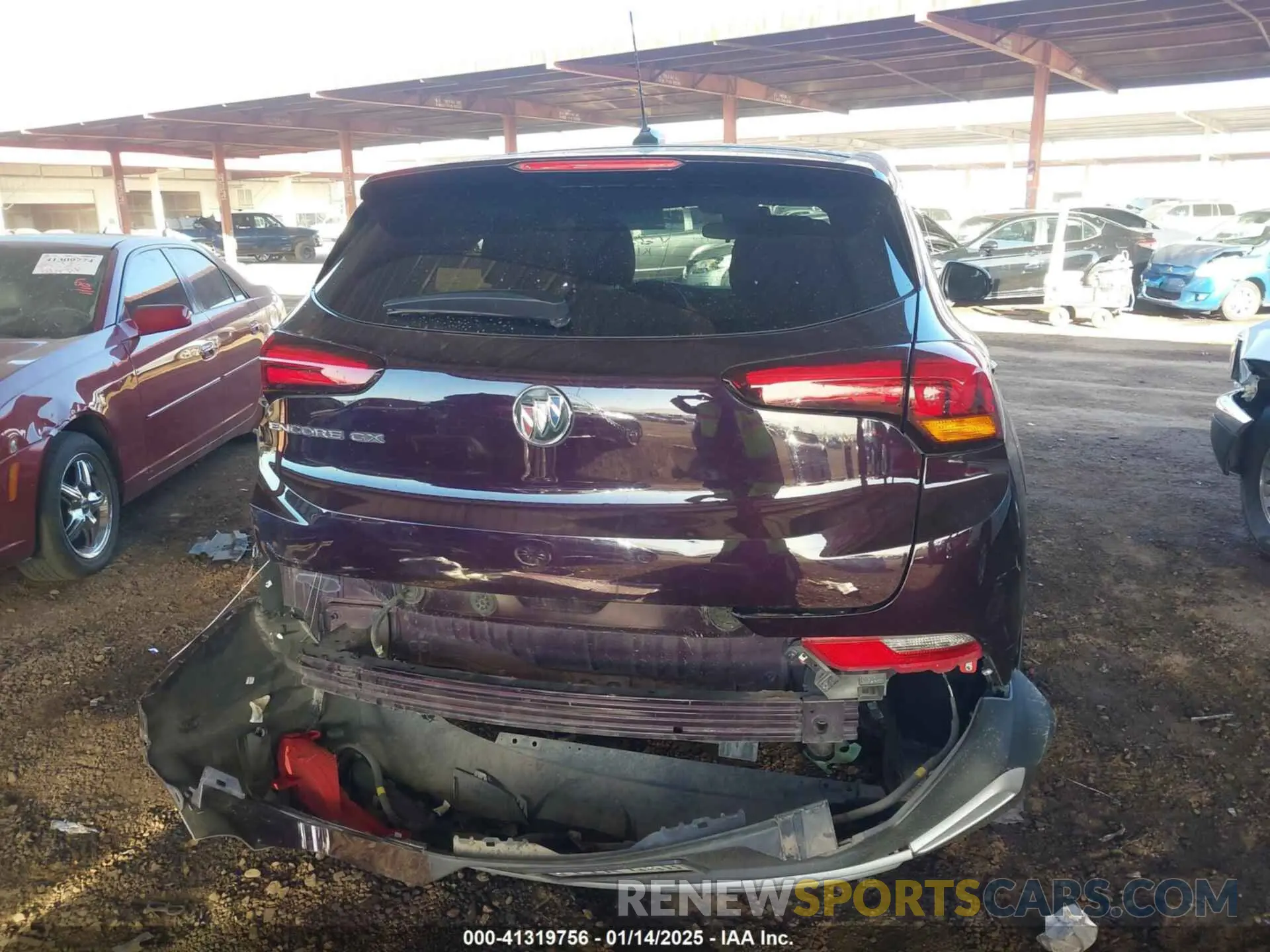 16 fotografías del automóvil dañado KL4MMBS26MB138310 BUICK ENCORE GX 2021