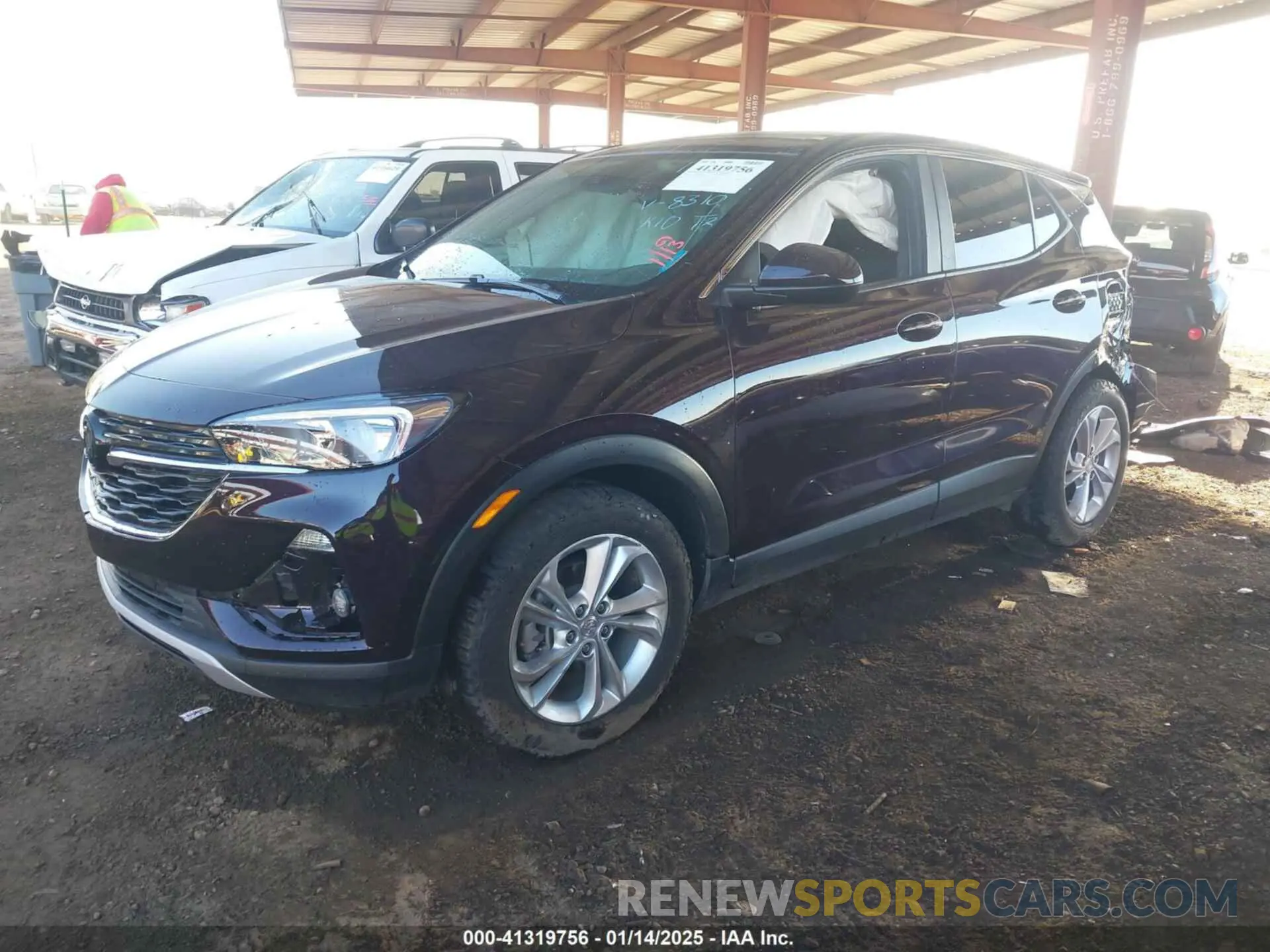 2 fotografías del automóvil dañado KL4MMBS26MB138310 BUICK ENCORE GX 2021