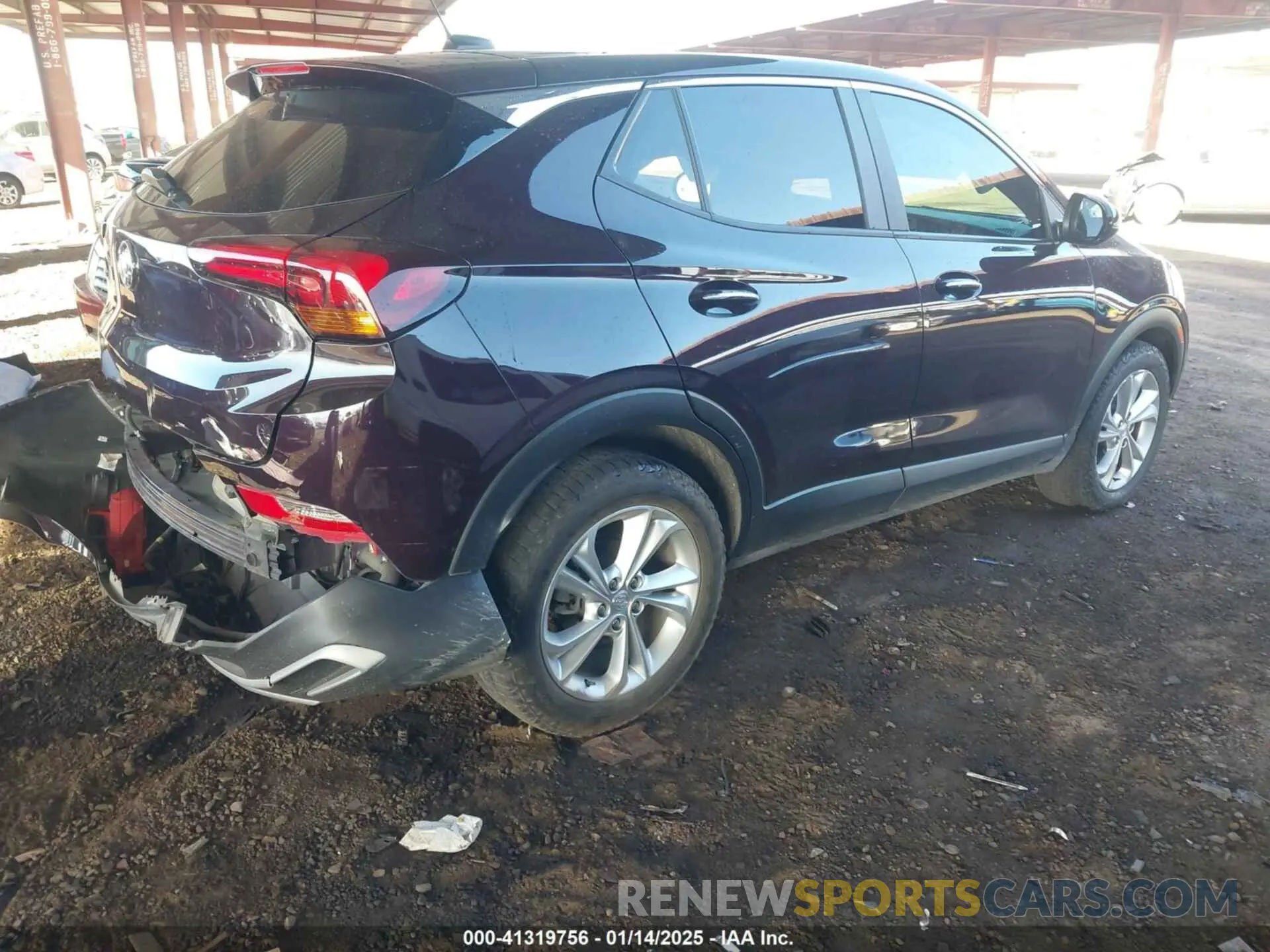 4 fotografías del automóvil dañado KL4MMBS26MB138310 BUICK ENCORE GX 2021