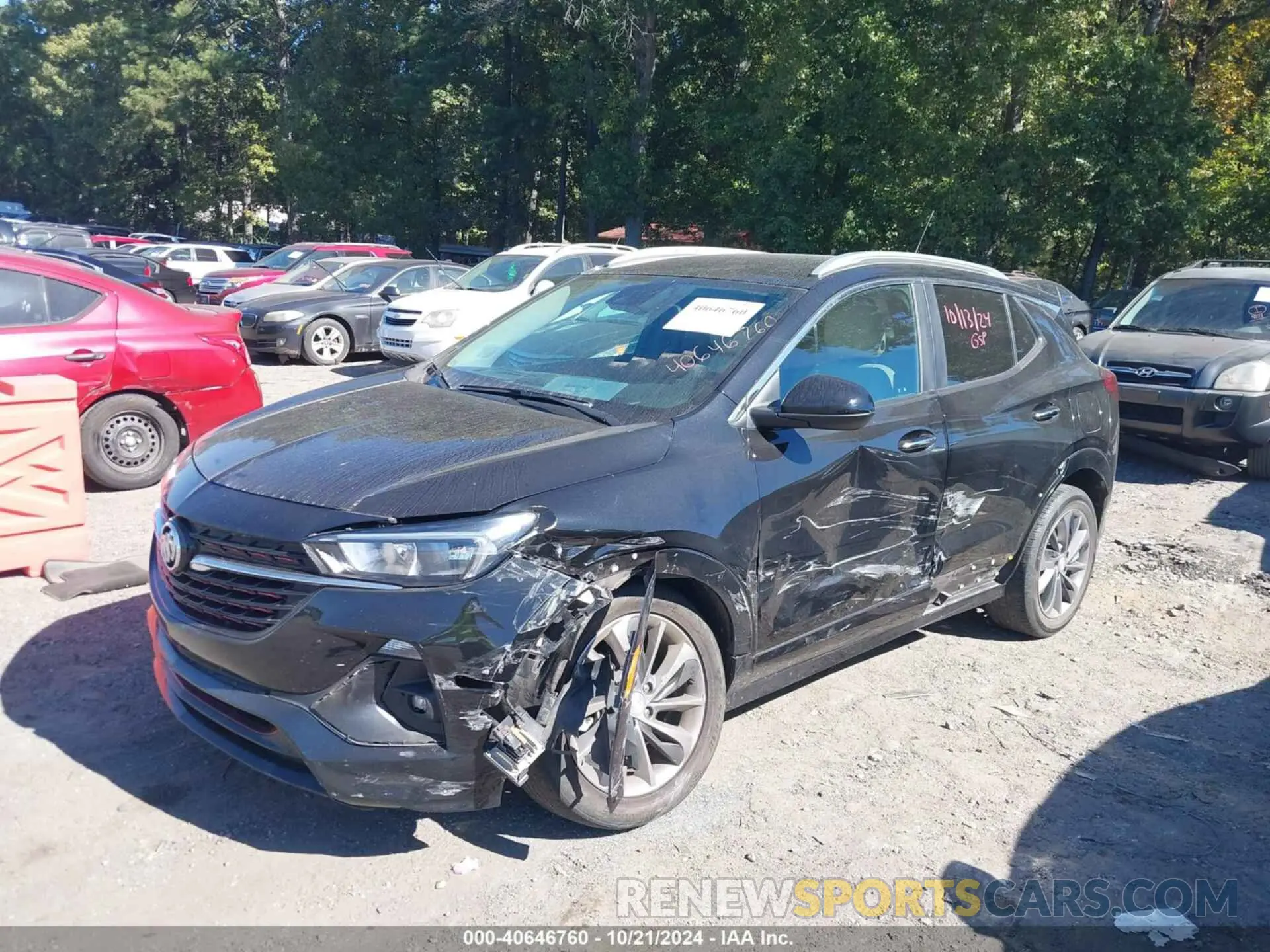 2 fotografías del automóvil dañado KL4MMBS29MB179921 BUICK ENCORE GX 2021