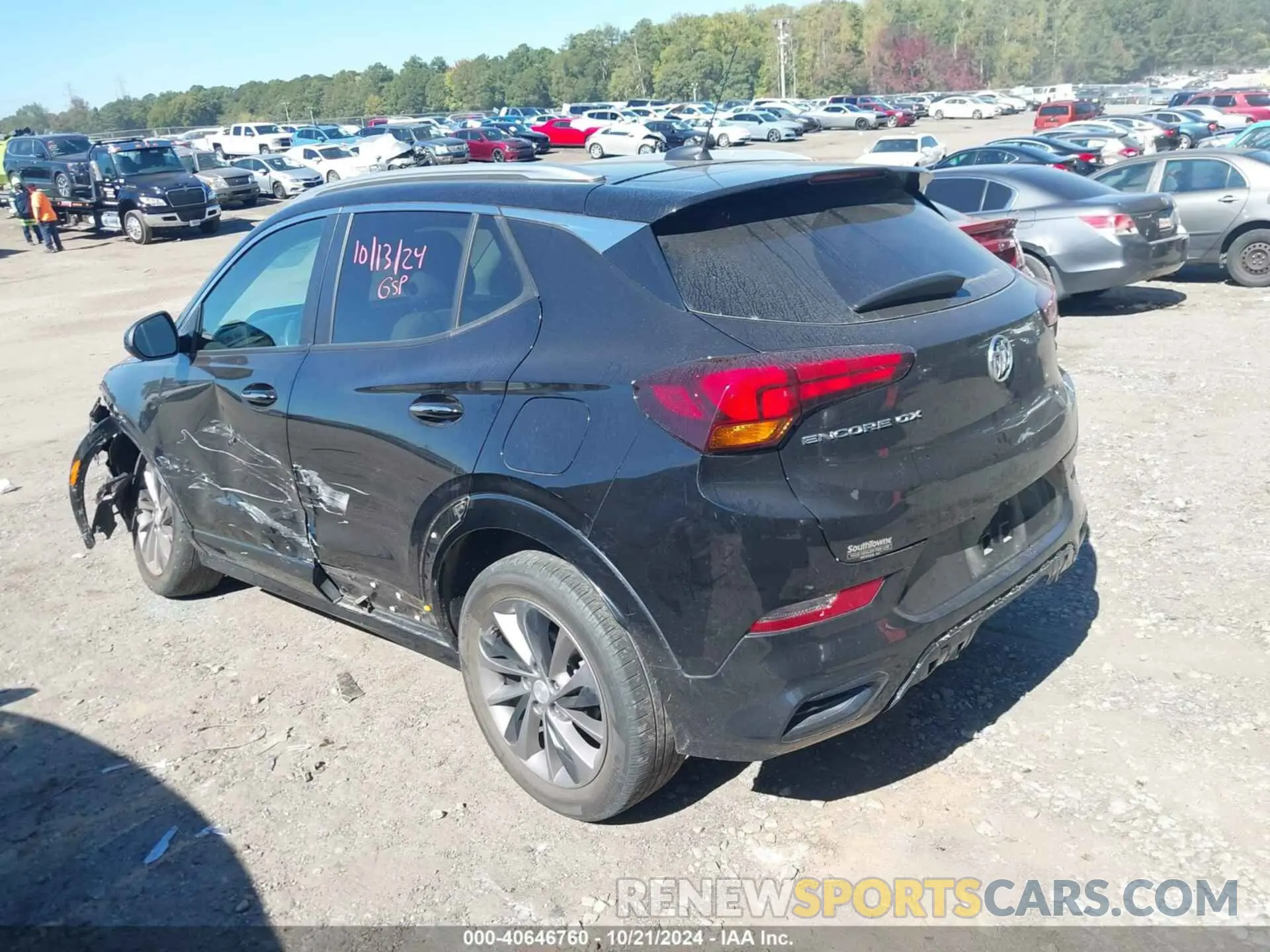 3 fotografías del automóvil dañado KL4MMBS29MB179921 BUICK ENCORE GX 2021