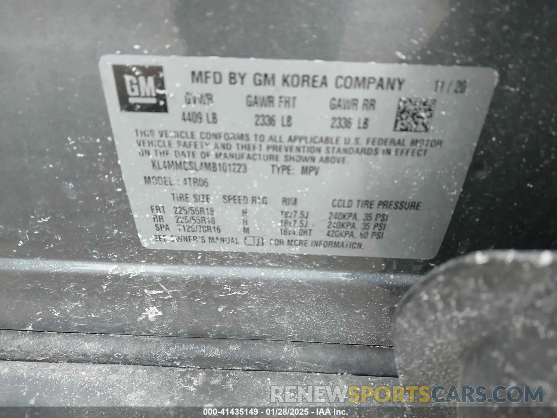 9 fotografías del automóvil dañado KL4MMCSL4MB101223 BUICK ENCORE GX 2021