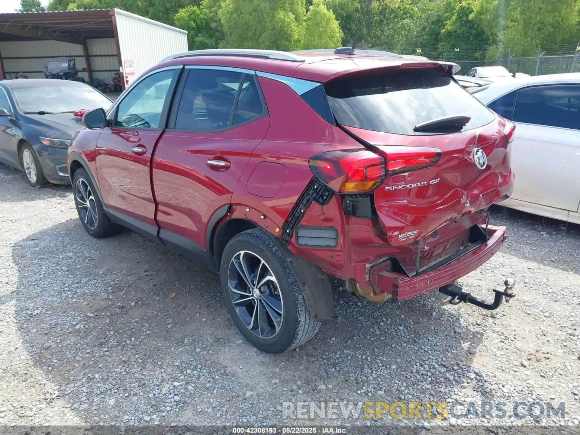 3 fotografías del automóvil dañado KL4MMDS22MB121158 BUICK ENCORE GX 2021