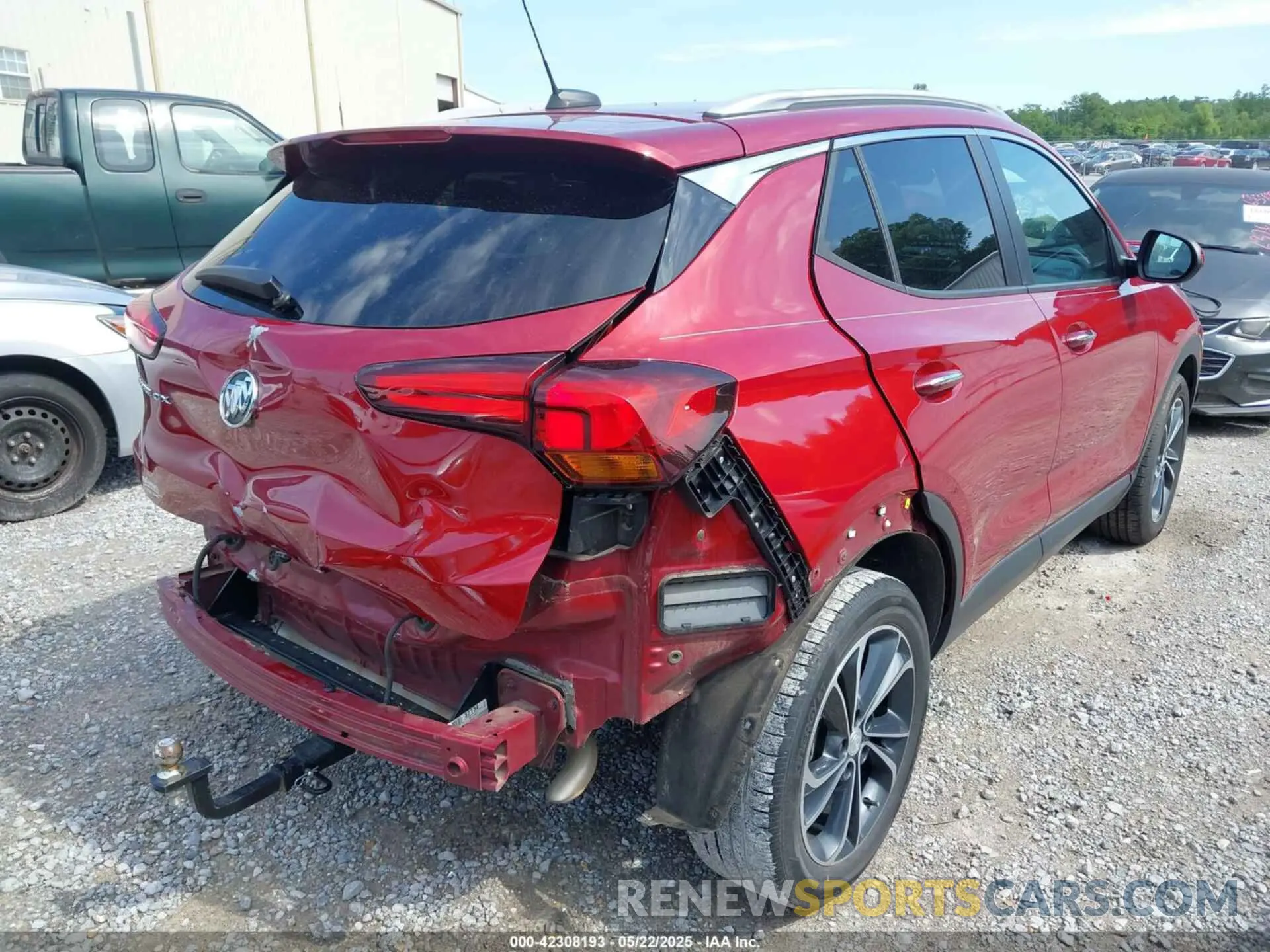 4 fotografías del automóvil dañado KL4MMDS22MB121158 BUICK ENCORE GX 2021