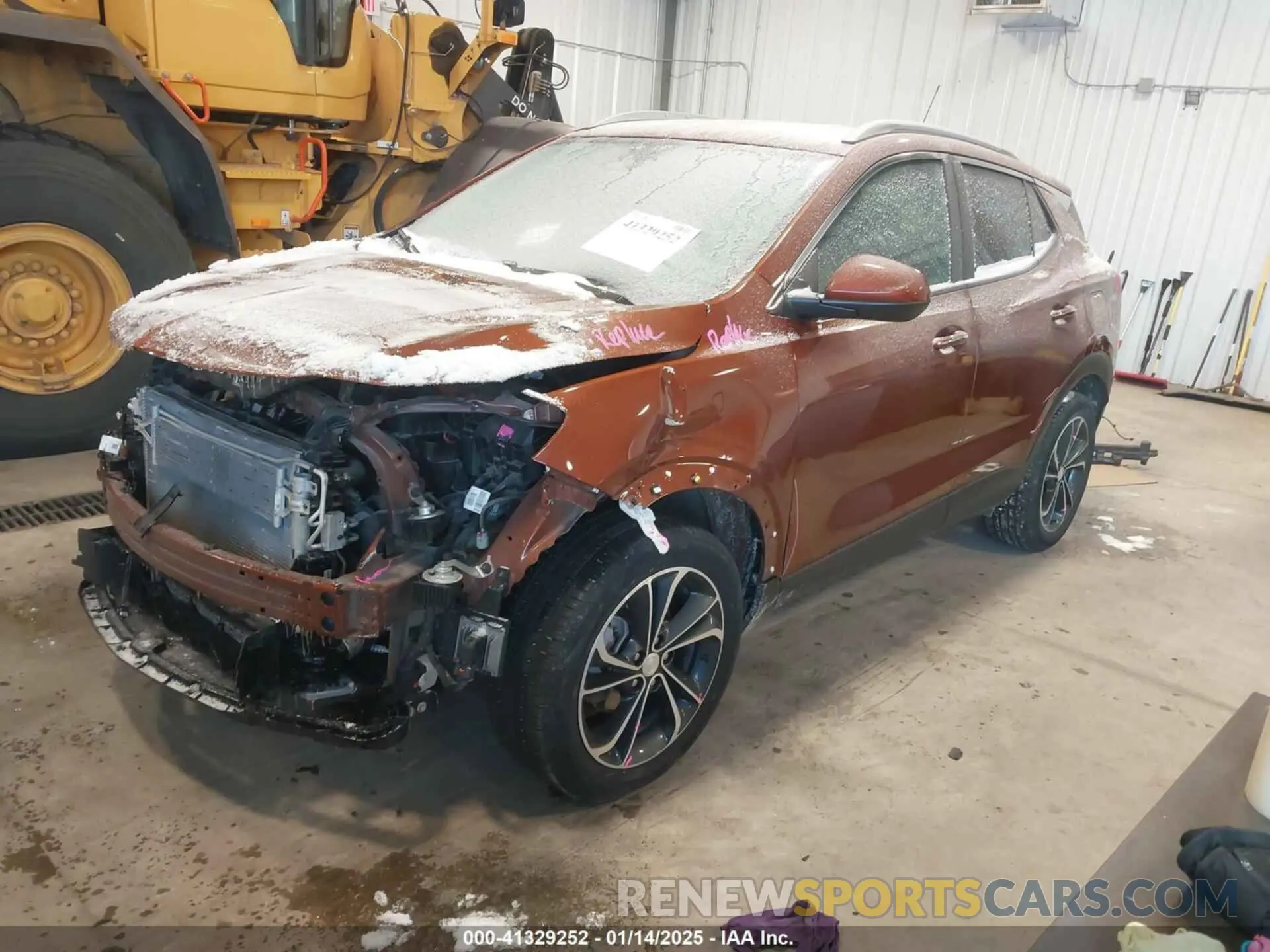 2 fotografías del automóvil dañado KL4MMDS24MB070729 BUICK ENCORE GX 2021