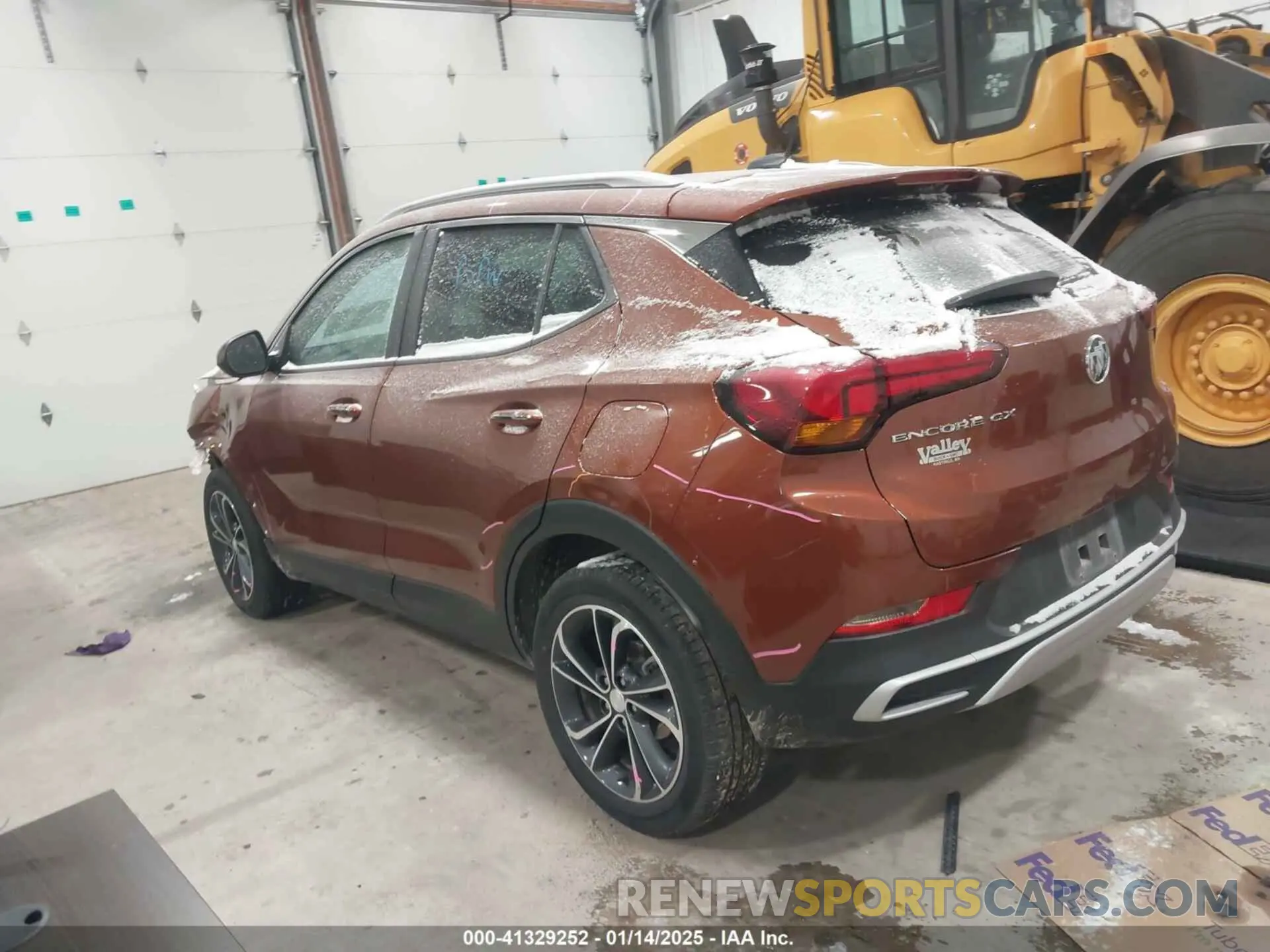 3 fotografías del automóvil dañado KL4MMDS24MB070729 BUICK ENCORE GX 2021