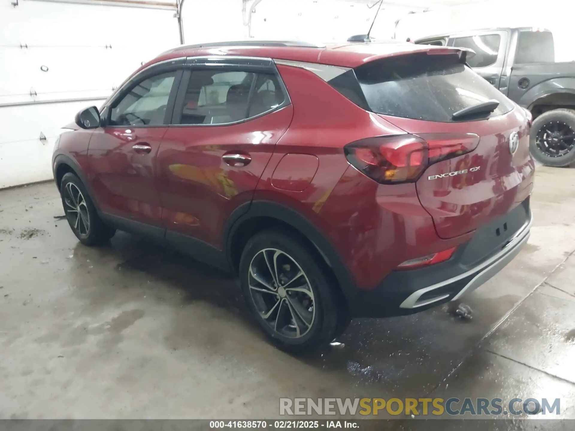 3 fotografías del automóvil dañado KL4MMDS29MB136448 BUICK ENCORE GX 2021
