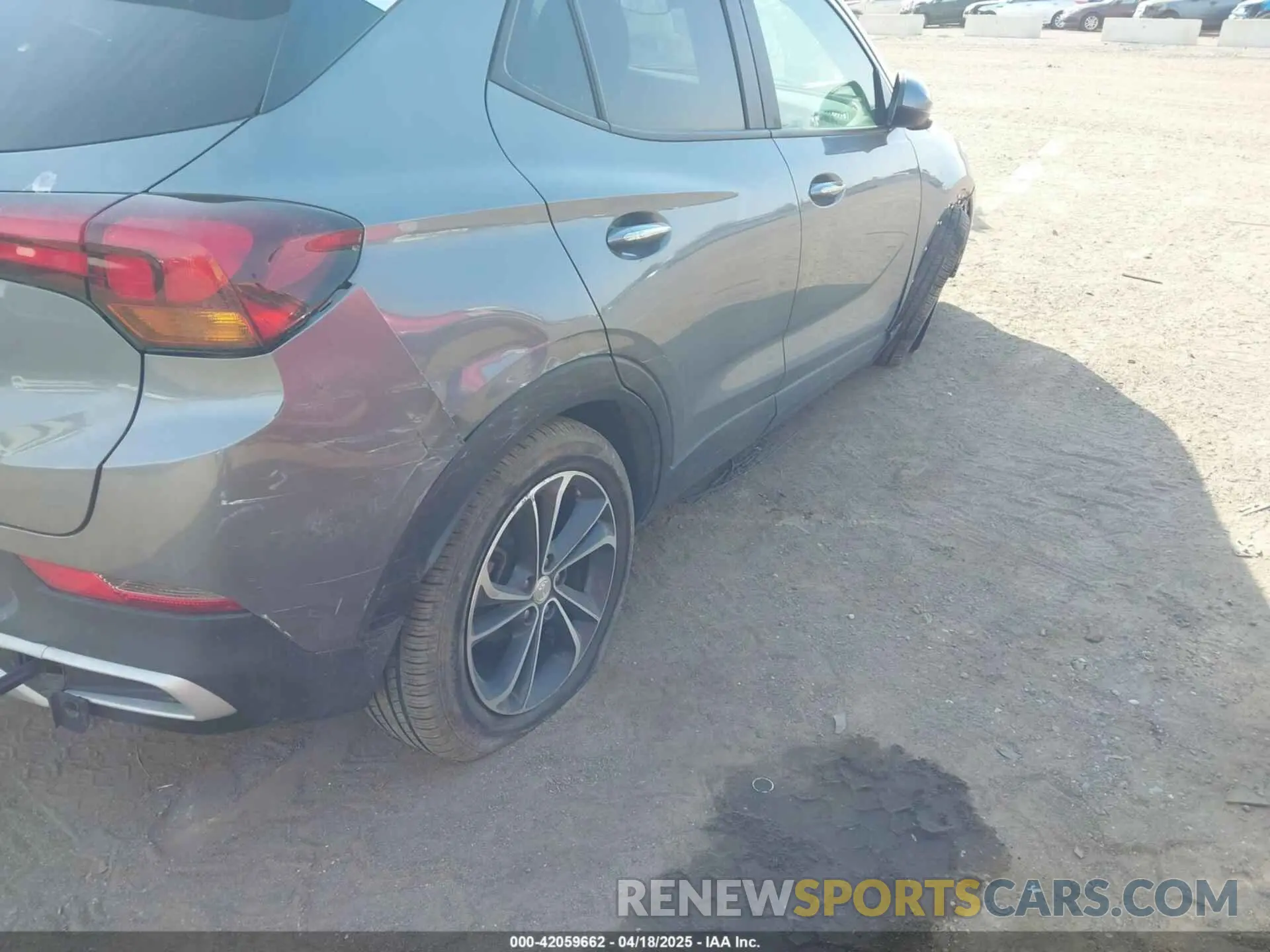 6 fotografías del automóvil dañado KL4MMDS2XMB093626 BUICK ENCORE GX 2021