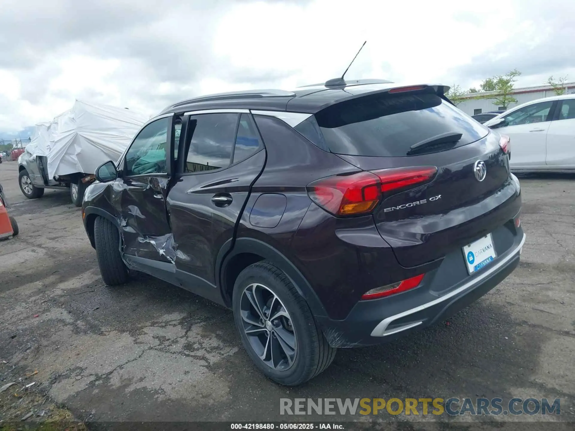 3 fotografías del automóvil dañado KL4MMDSL2MB151382 BUICK ENCORE GX 2021
