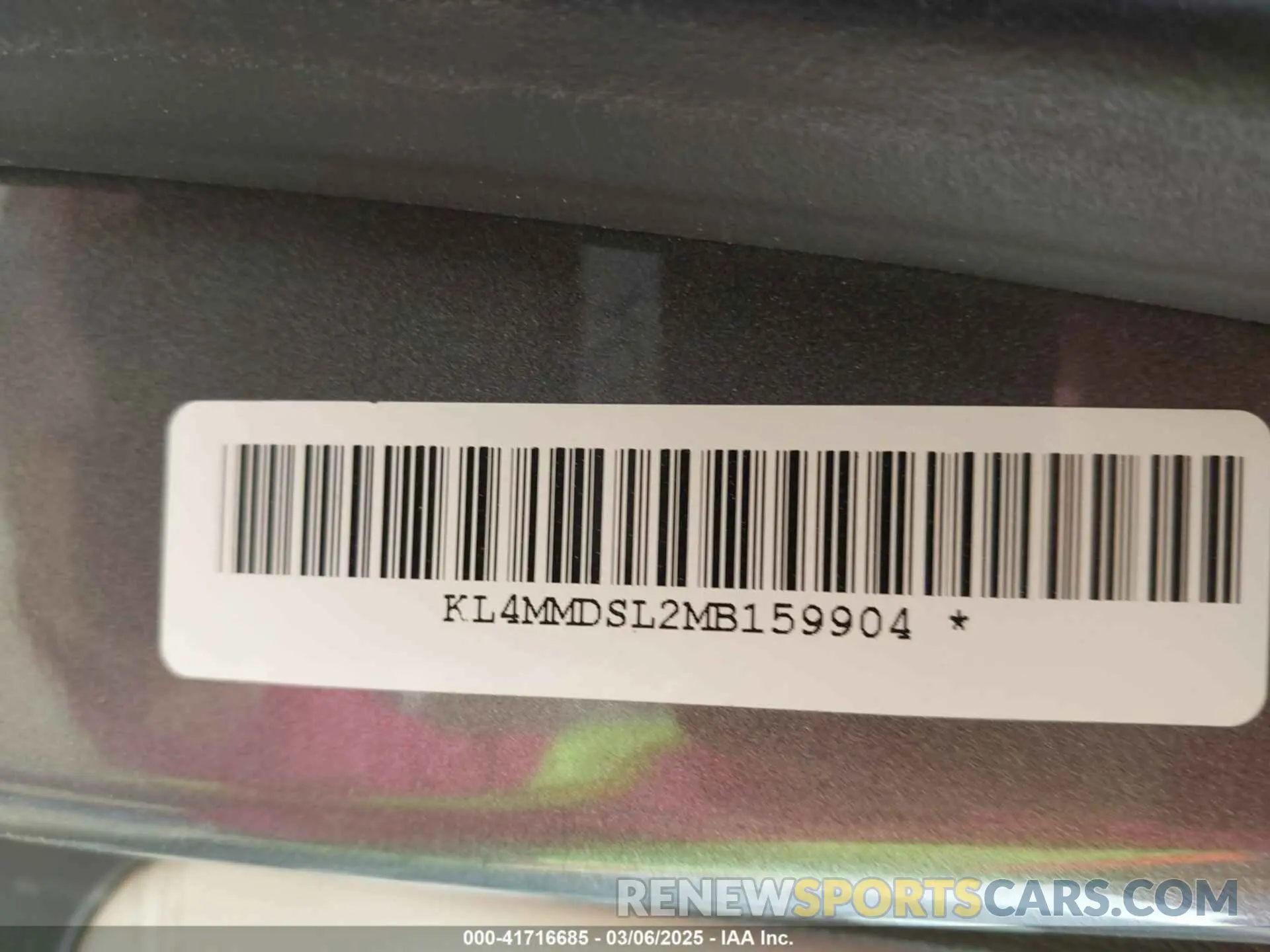 9 fotografías del automóvil dañado KL4MMDSL2MB159904 BUICK ENCORE GX 2021