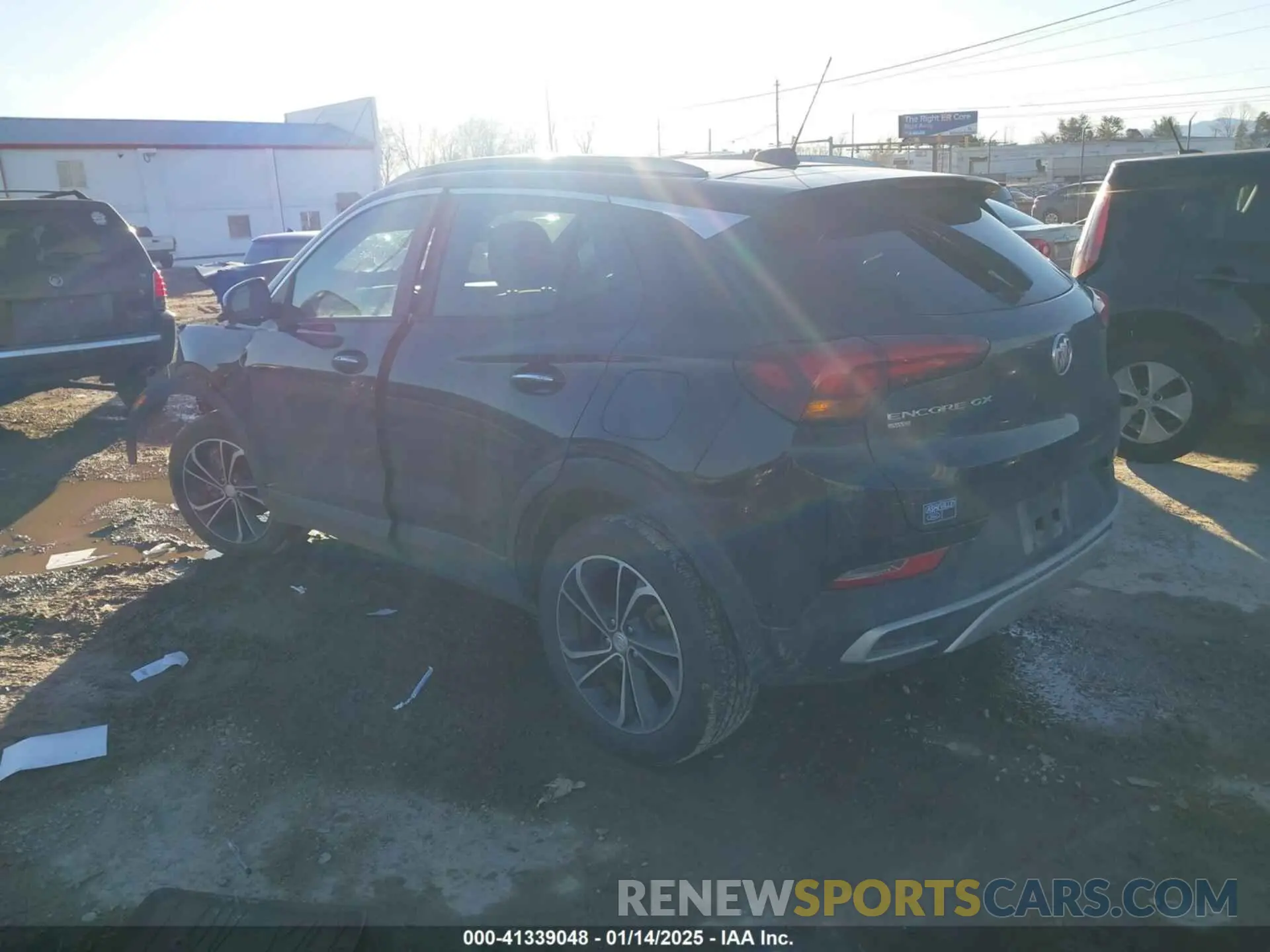 3 fotografías del automóvil dañado KL4MMESLXMB108110 BUICK ENCORE GX 2021