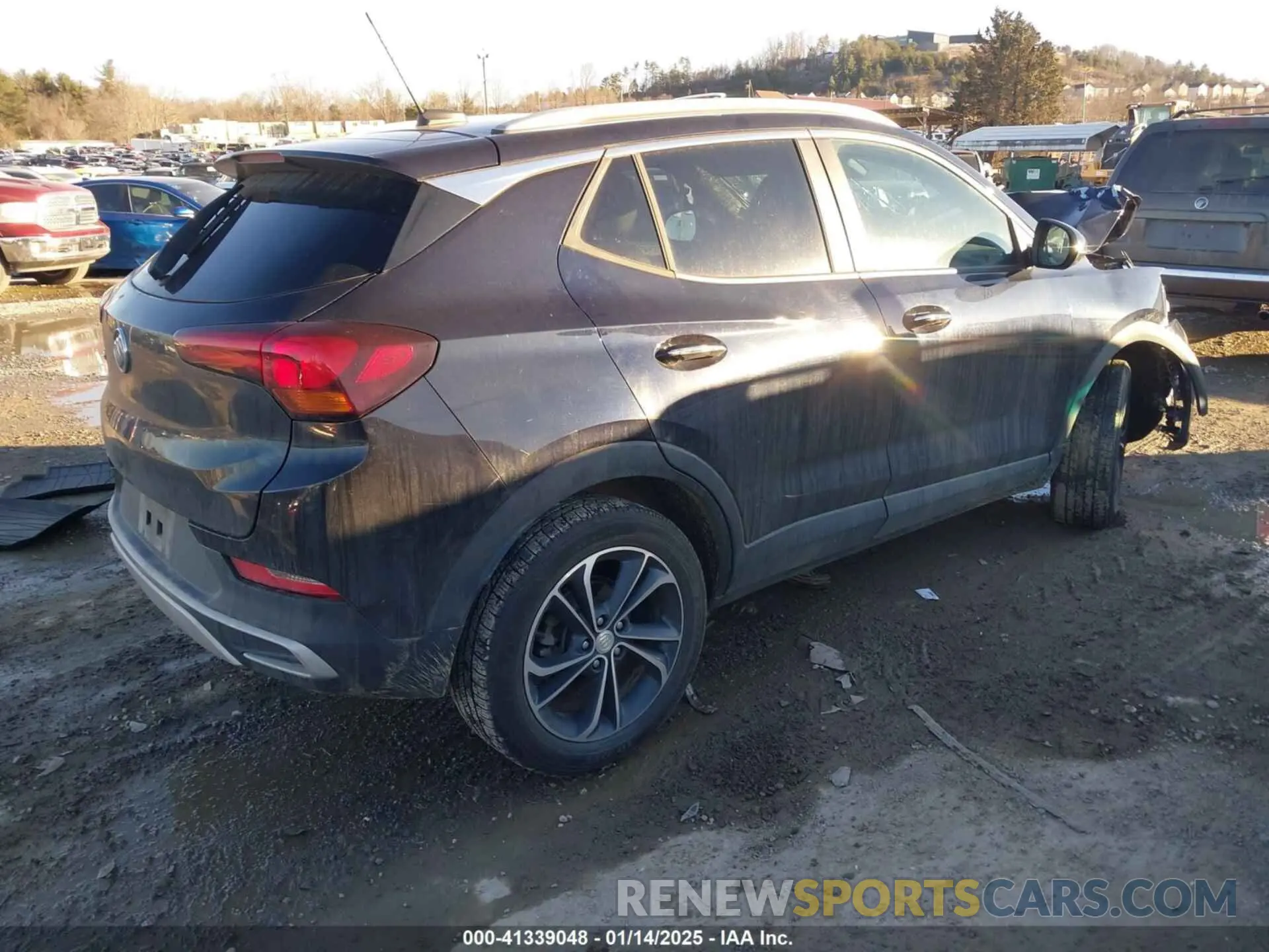 4 fotografías del automóvil dañado KL4MMESLXMB108110 BUICK ENCORE GX 2021