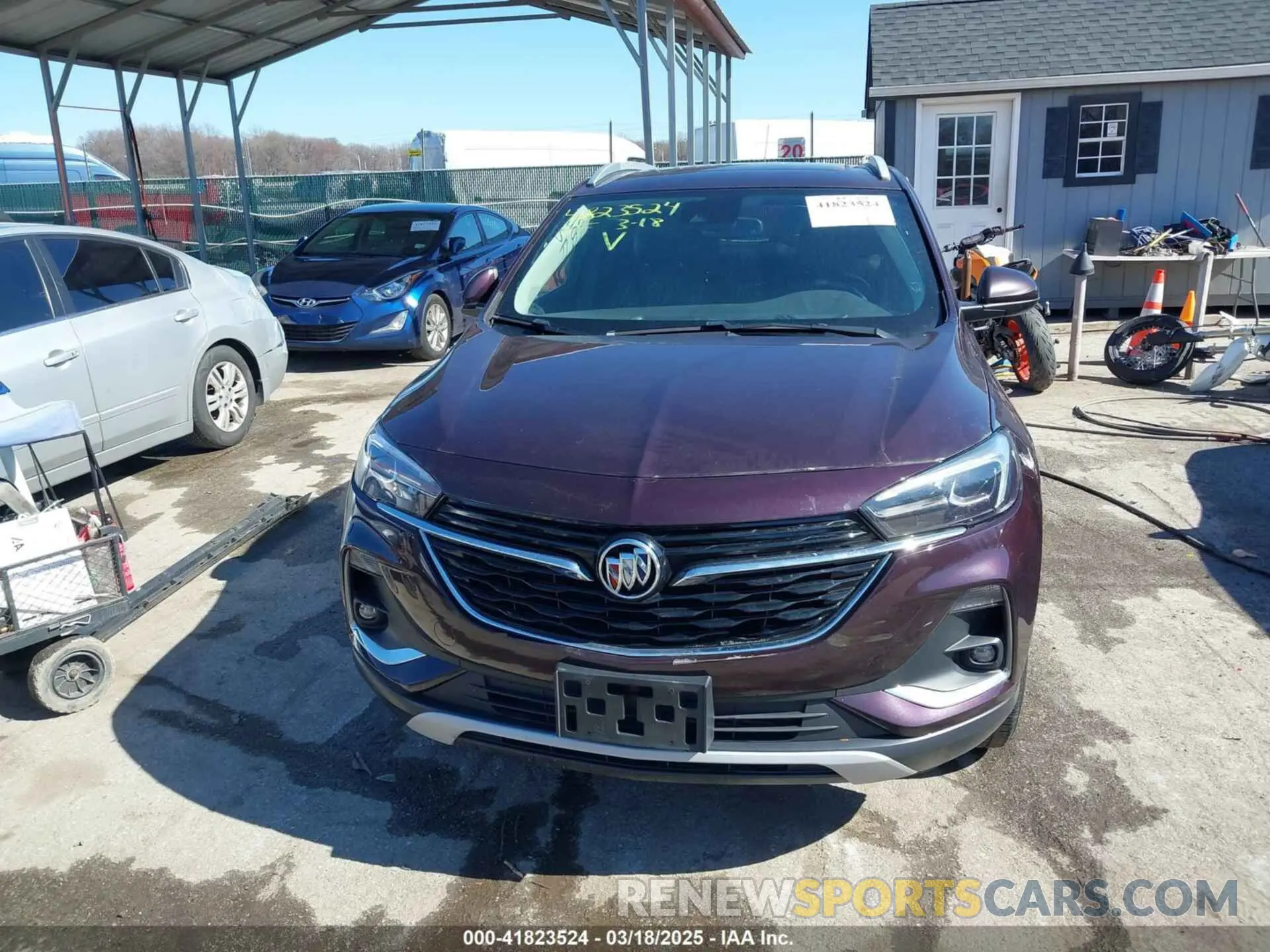 13 fotografías del automóvil dañado KL4MMFSL3MB143433 BUICK ENCORE GX 2021
