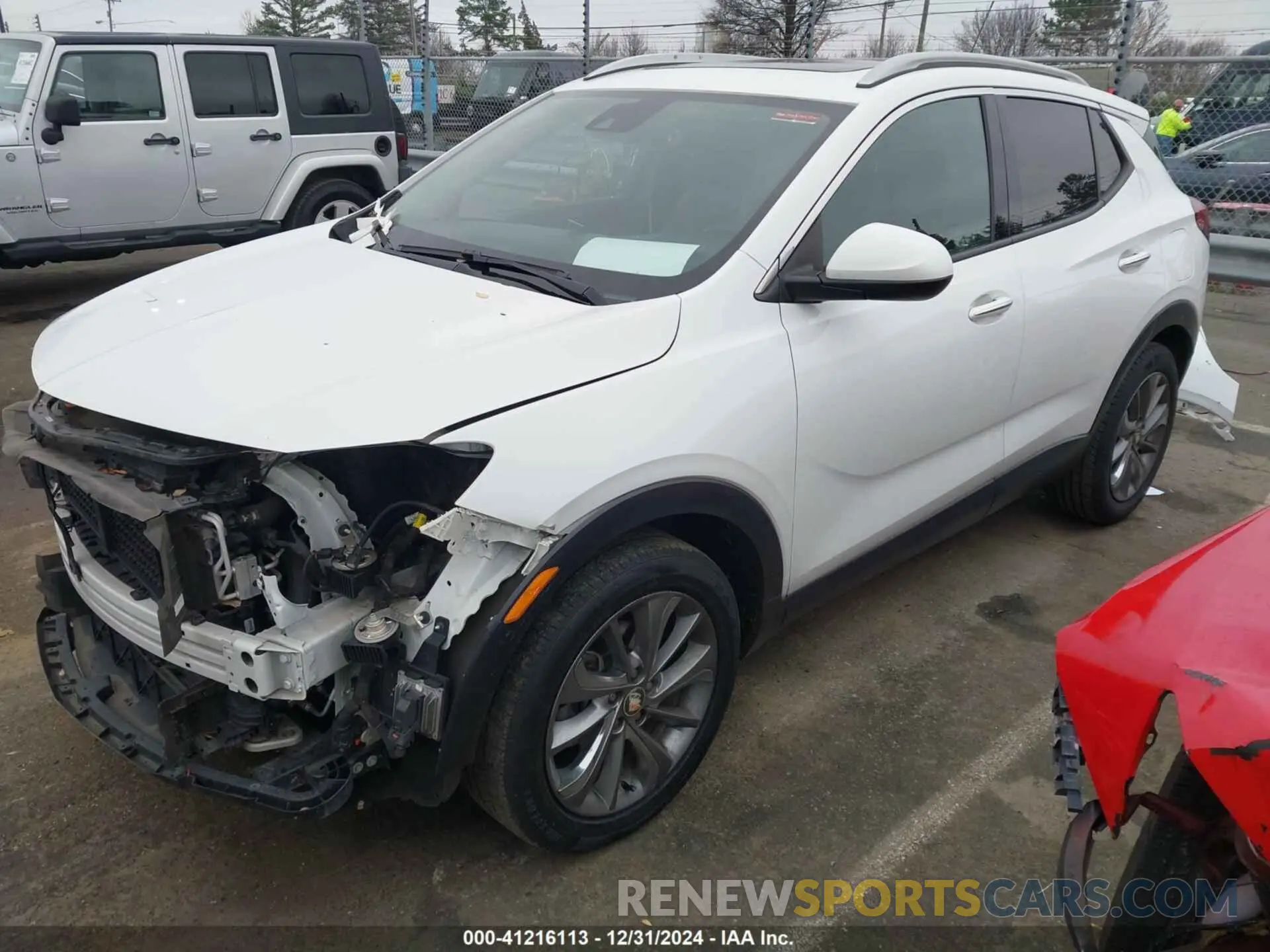 2 fotografías del automóvil dañado KL4MMFSL9MB153349 BUICK ENCORE GX 2021