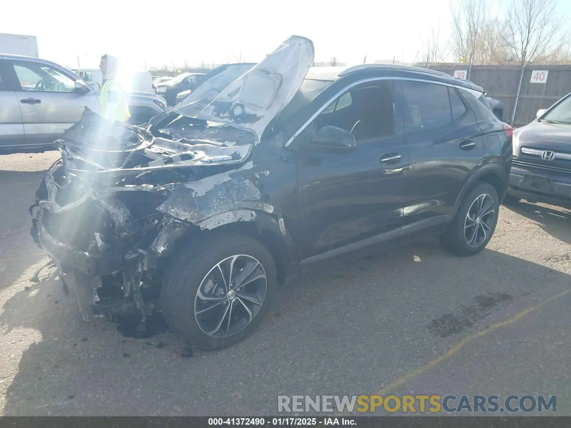 2 fotografías del automóvil dañado KL4MMGSL0MB123176 BUICK ENCORE GX 2021