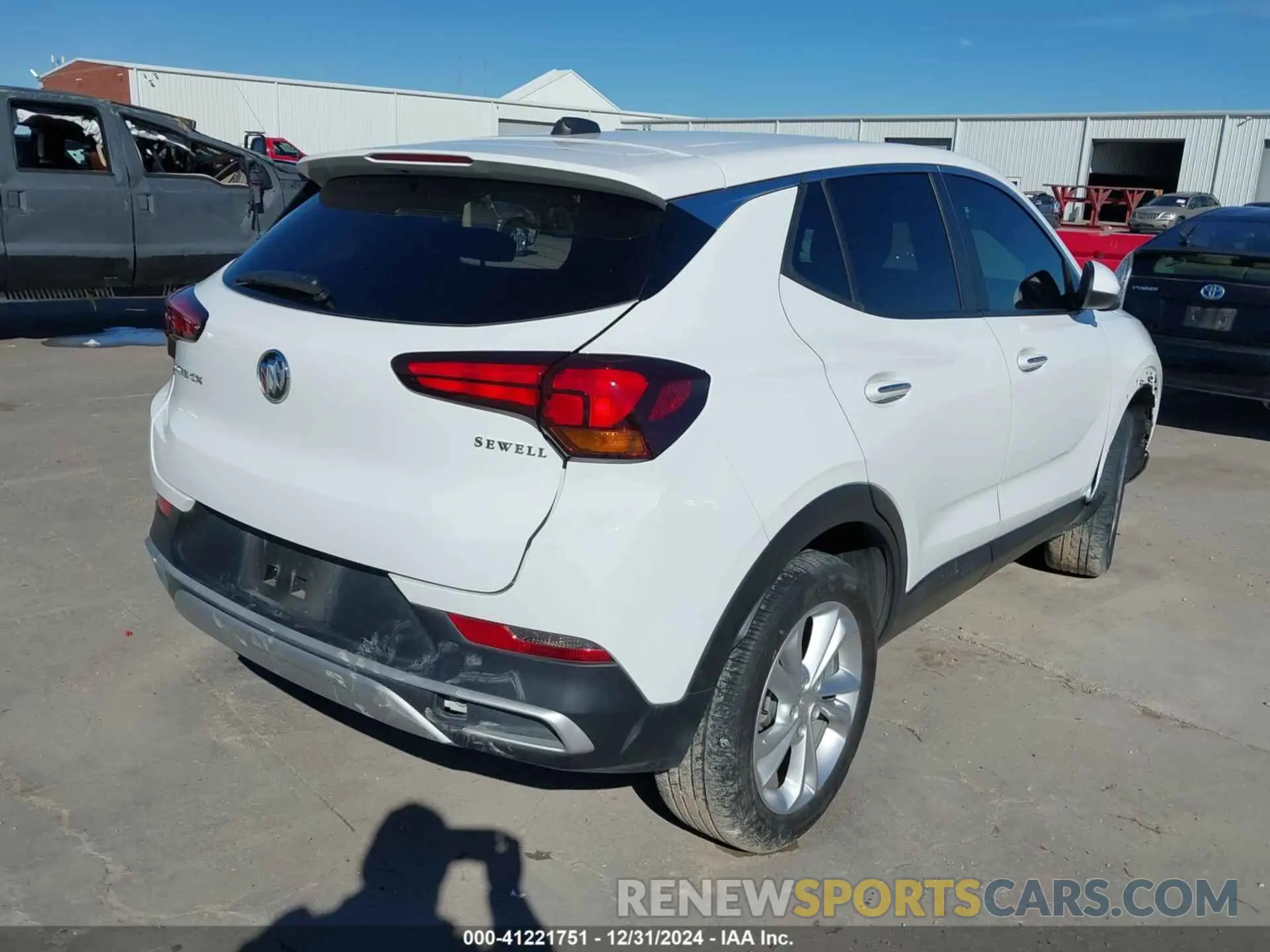 4 fotografías del automóvil dañado KL4MMCSL7NB082314 BUICK ENCORE GX 2022