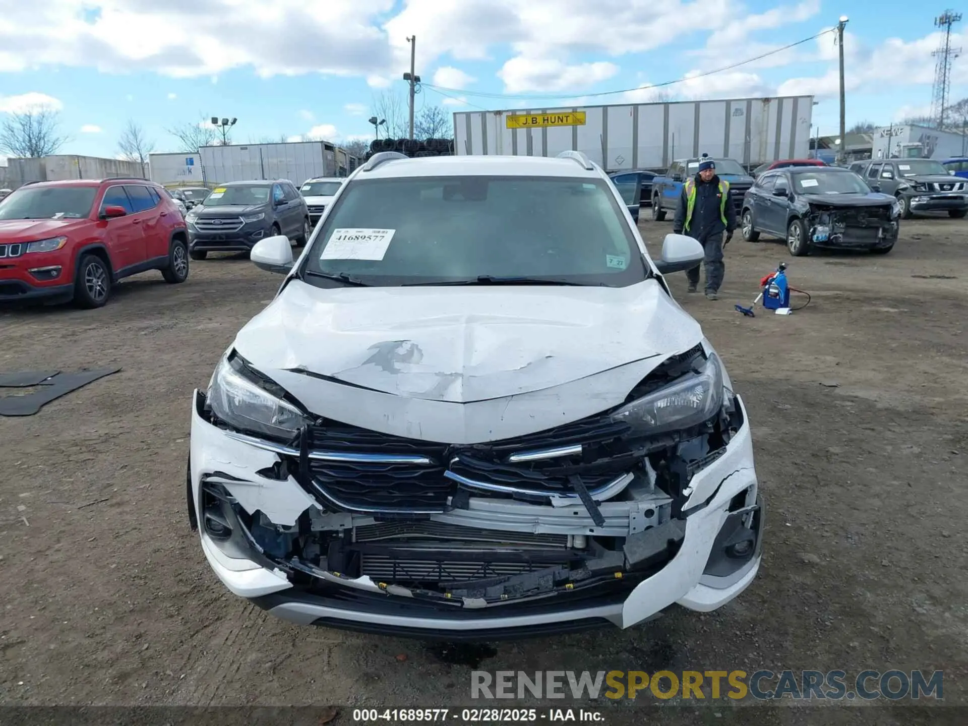 6 fotografías del automóvil dañado KL4MMDS29NB117352 BUICK ENCORE GX 2022