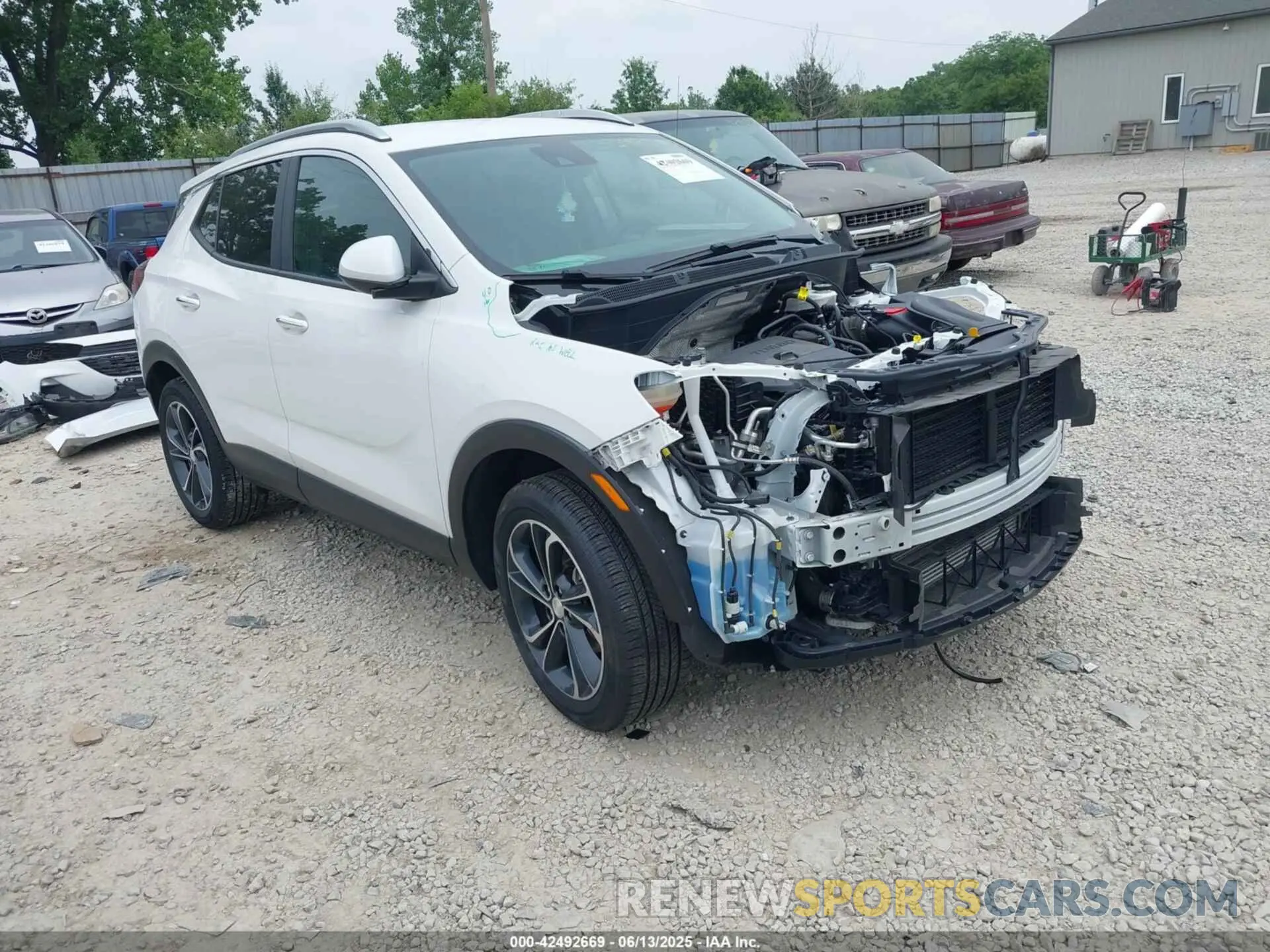 1 fotografías del automóvil dañado KL4MMESL1NB114332 BUICK ENCORE GX 2022