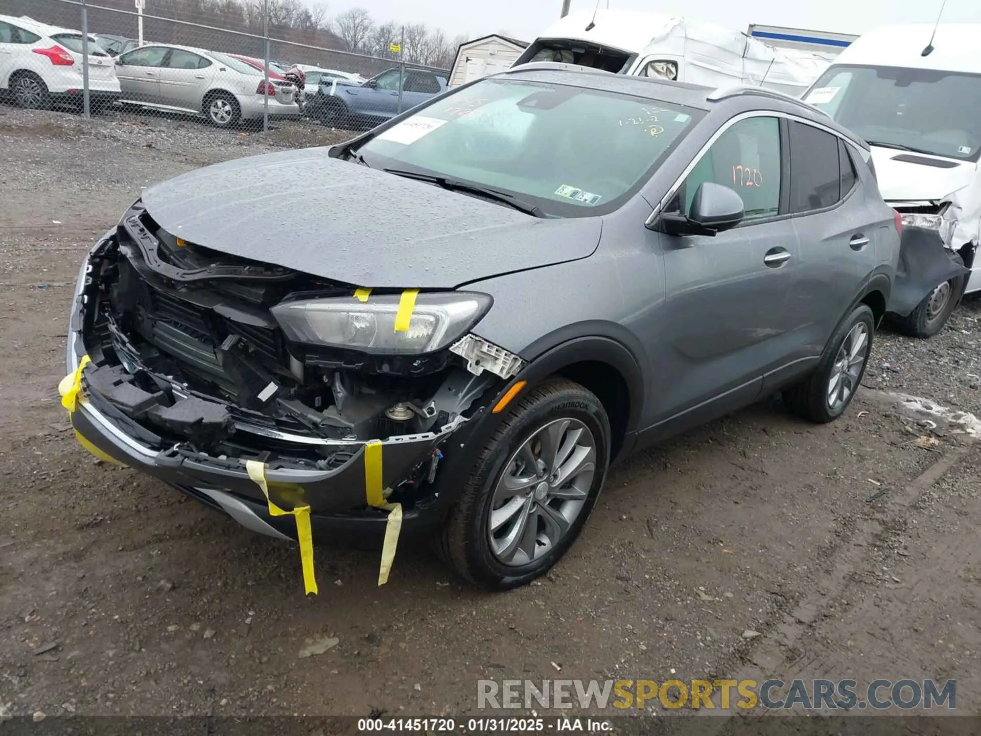 2 fotografías del automóvil dañado KL4MMESL6NB020172 BUICK ENCORE GX 2022