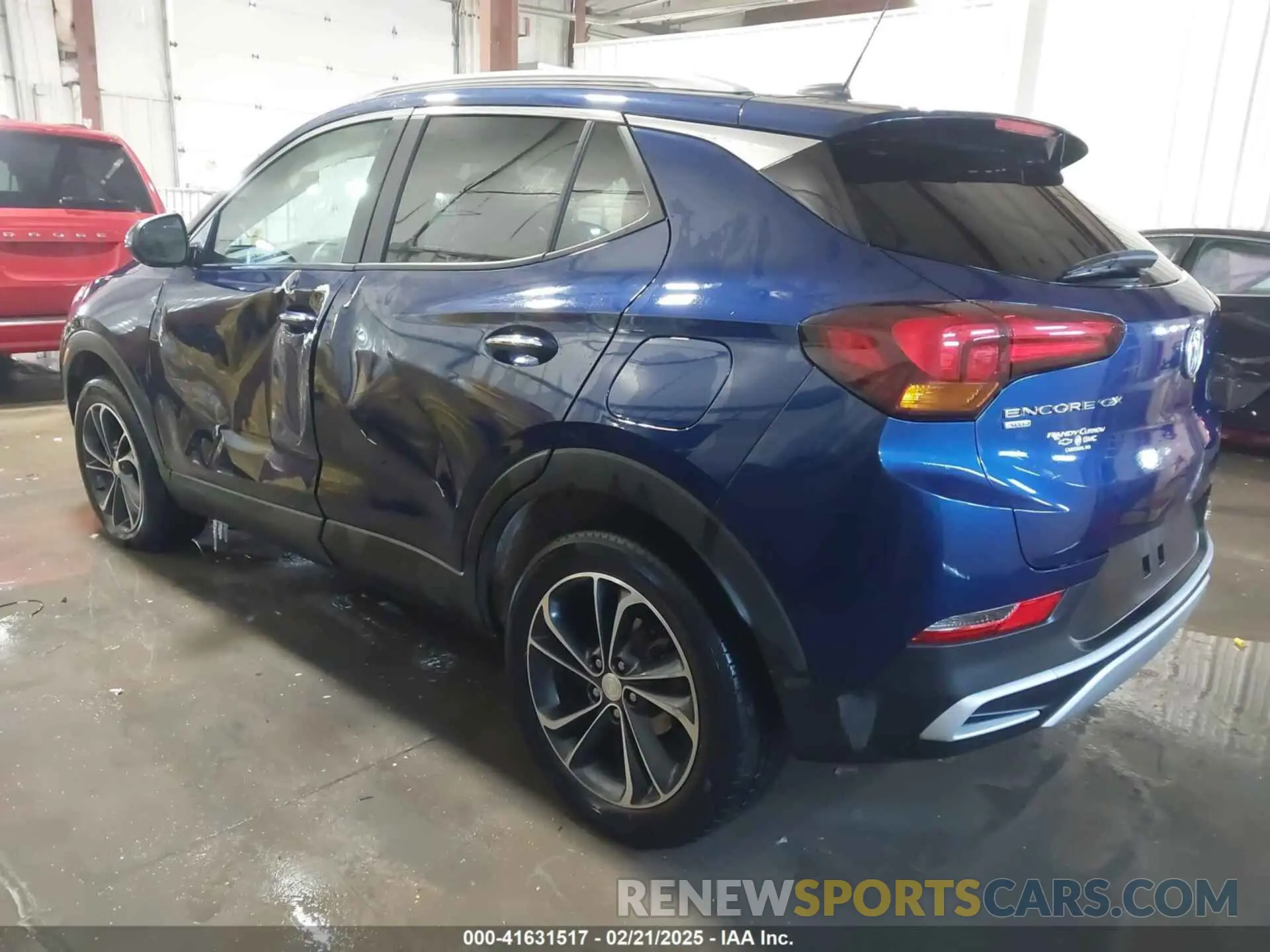 3 fotografías del automóvil dañado KL4MMESL7NB111984 BUICK ENCORE GX 2022