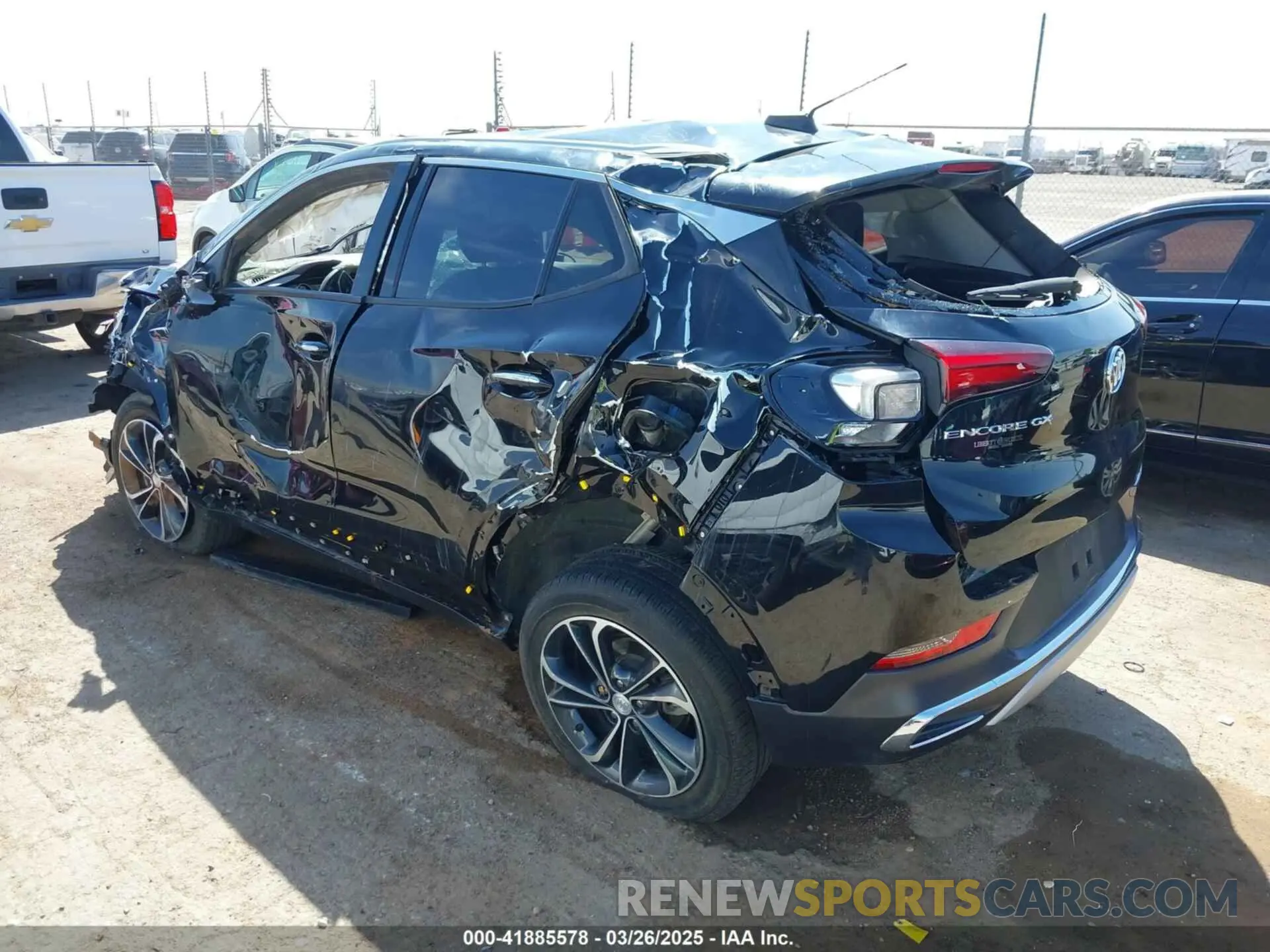 3 fotografías del automóvil dañado KL4MMFSL3NB074051 BUICK ENCORE GX 2022