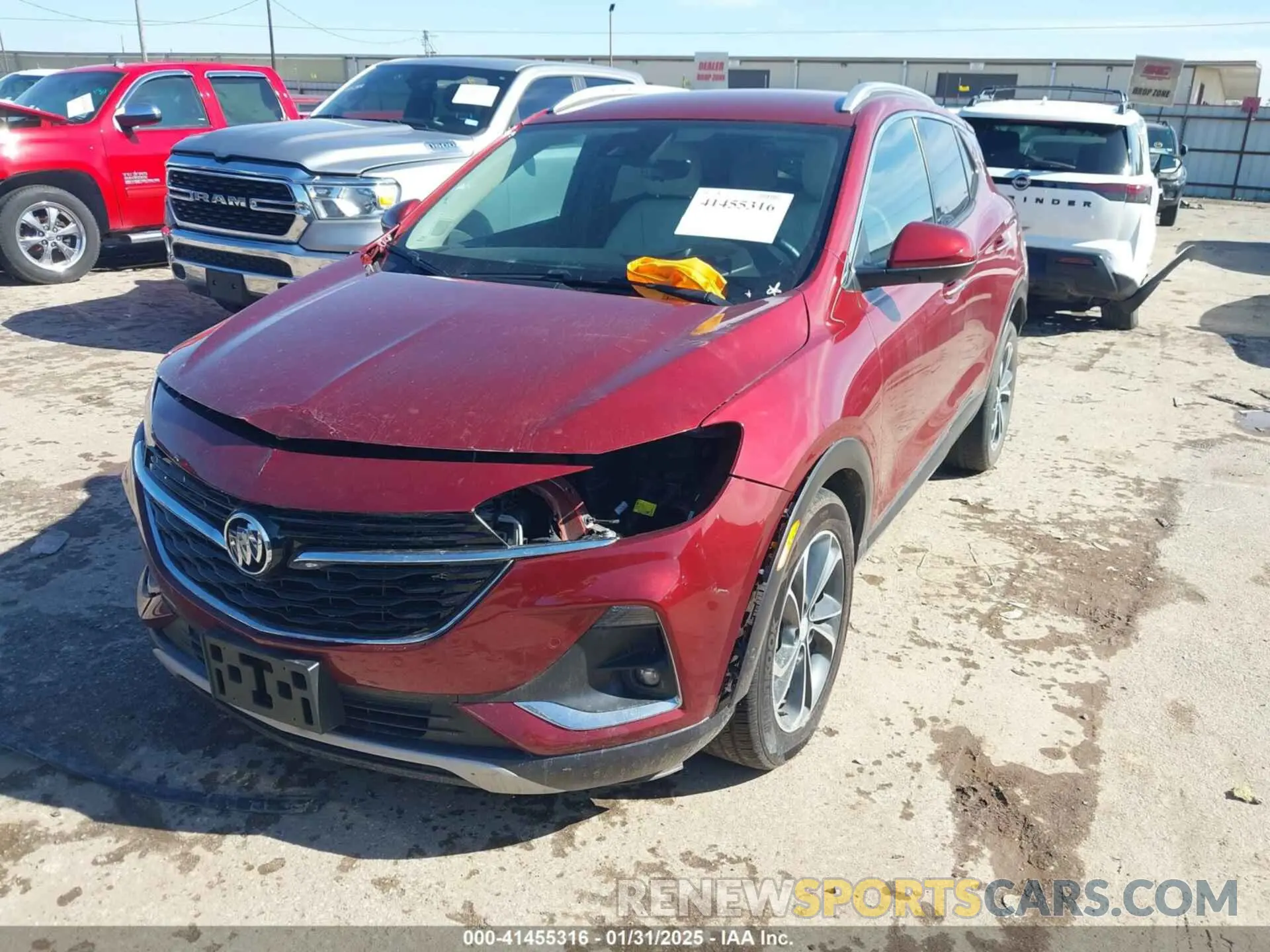 2 fotografías del automóvil dañado KL4MMFSL4NB092526 BUICK ENCORE GX 2022