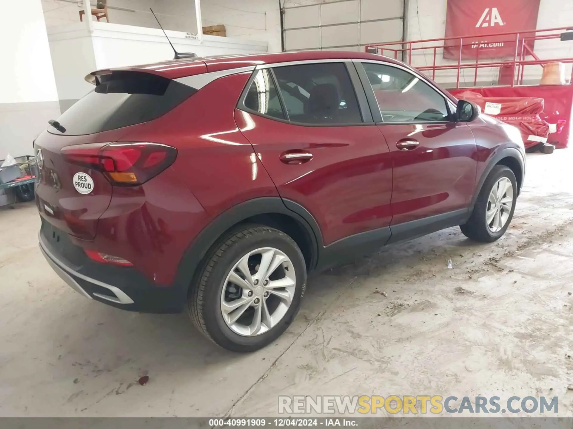 4 fotografías del automóvil dañado KL4MMBS20PB101449 BUICK ENCORE GX 2023