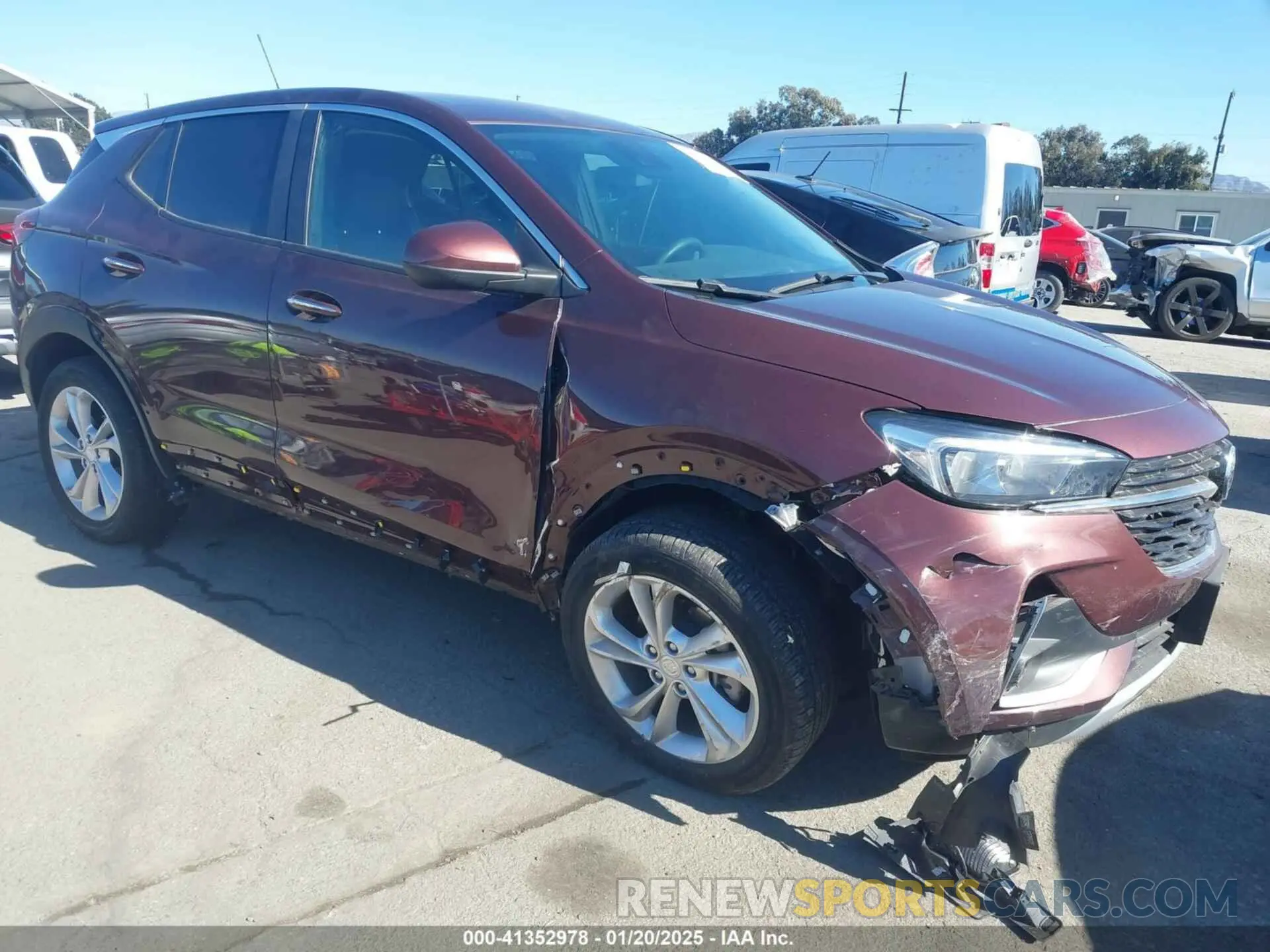 1 fotografías del automóvil dañado KL4MMBS25PB099410 BUICK ENCORE GX 2023