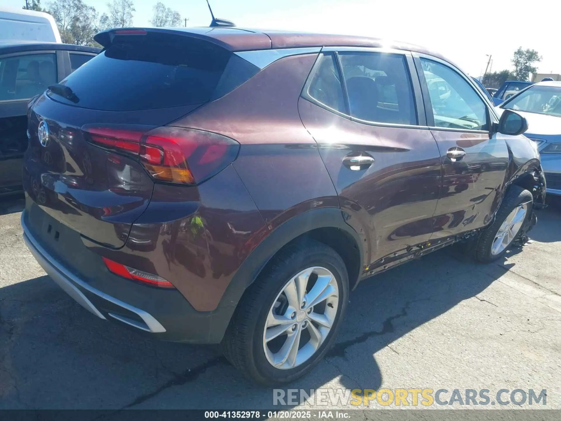 4 fotografías del automóvil dañado KL4MMBS25PB099410 BUICK ENCORE GX 2023