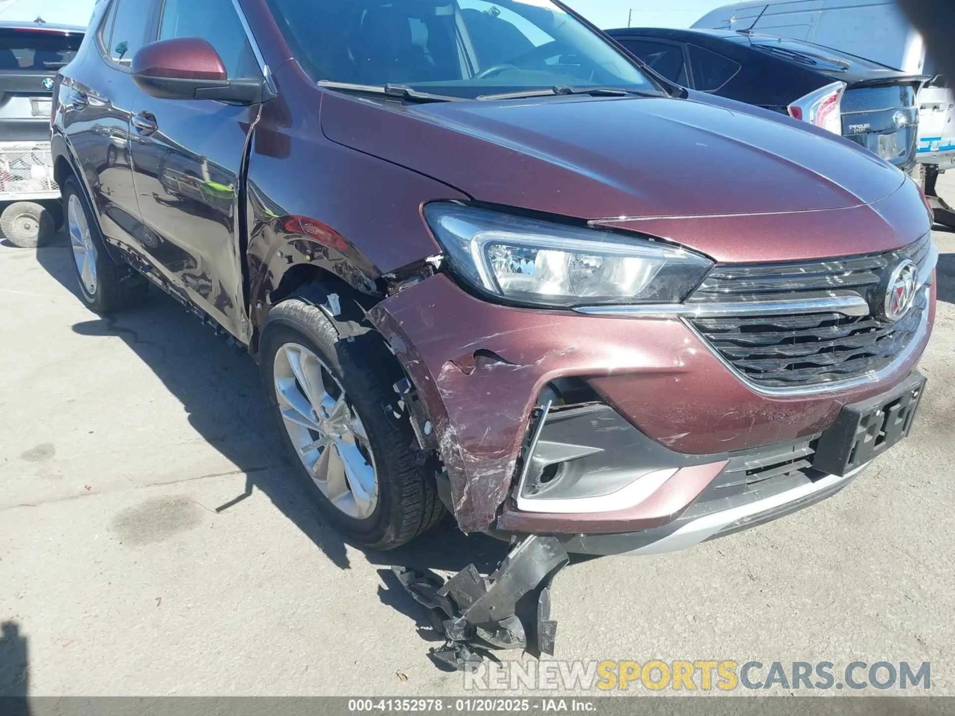 6 fotografías del automóvil dañado KL4MMBS25PB099410 BUICK ENCORE GX 2023