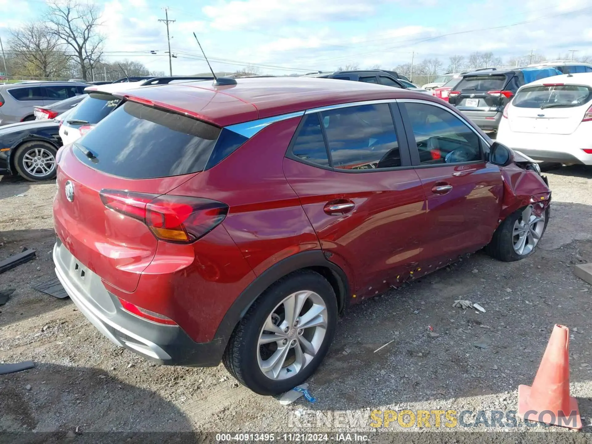 4 fotografías del automóvil dañado KL4MMCSL1PB139206 BUICK ENCORE GX 2023