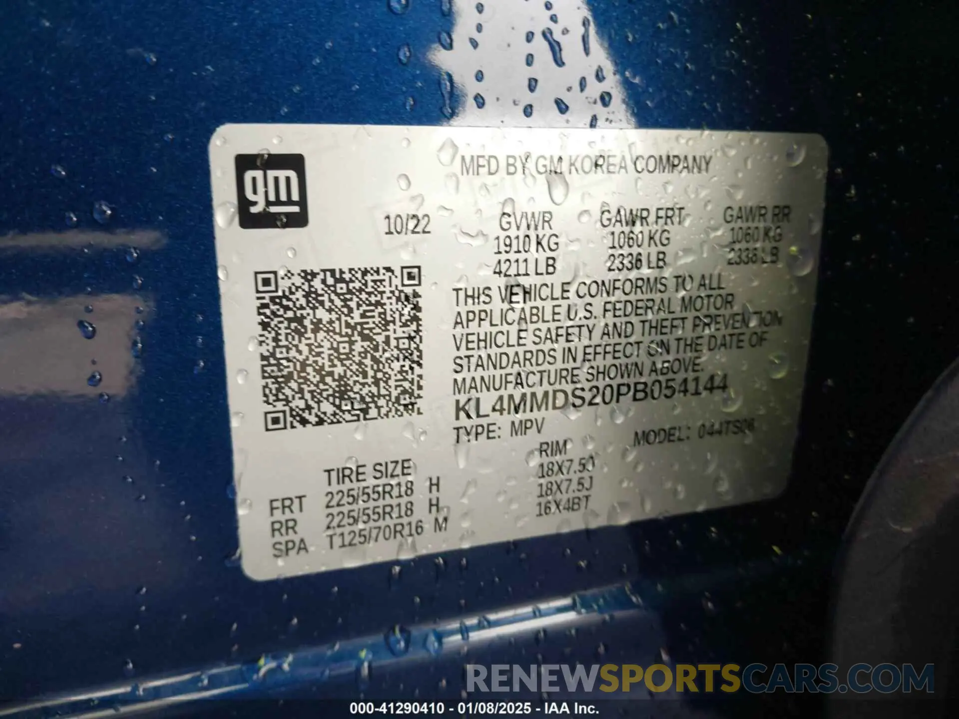 9 fotografías del automóvil dañado KL4MMDS20PB054144 BUICK ENCORE GX 2023