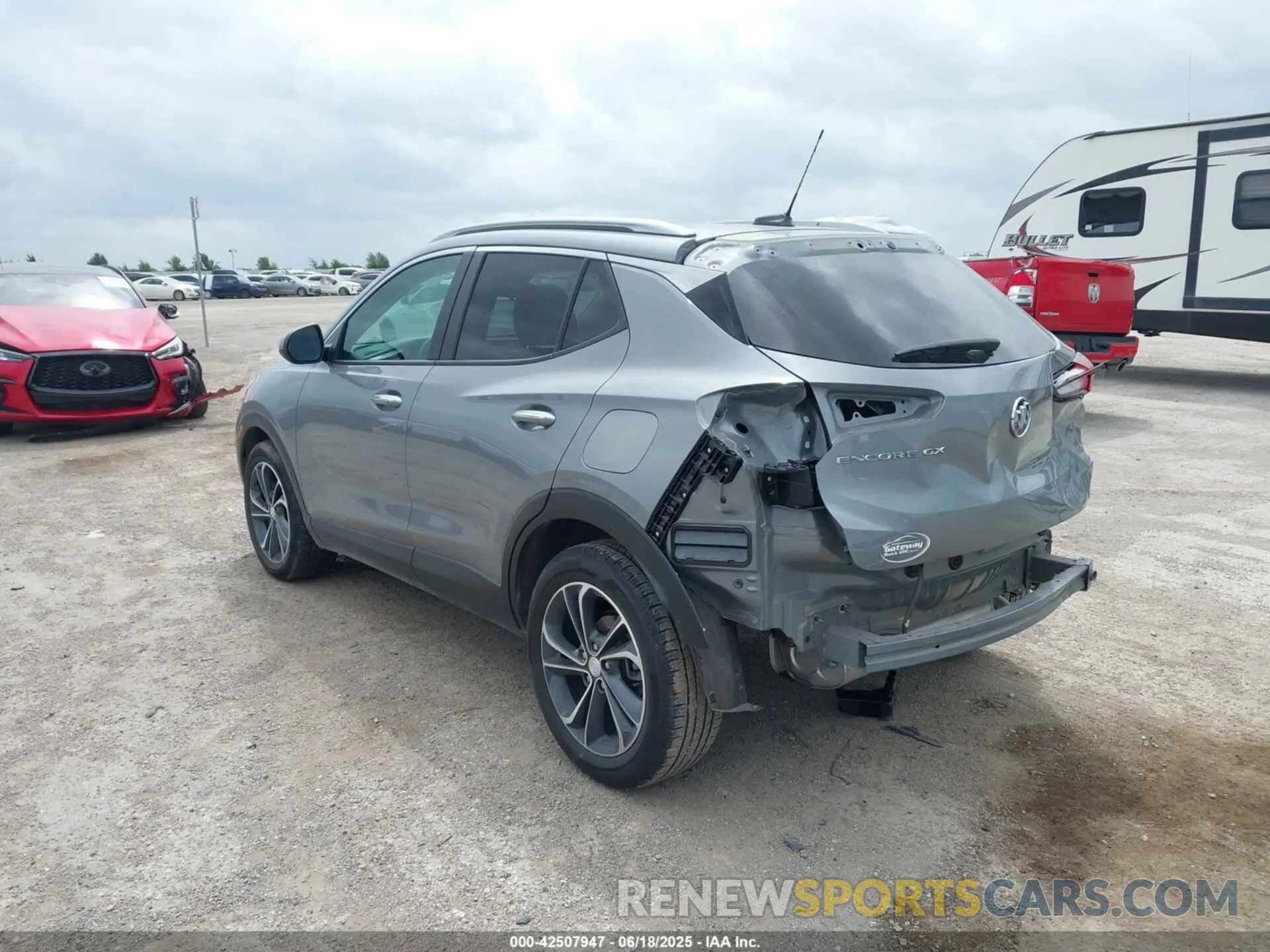3 fotografías del automóvil dañado KL4MMDS22PB151670 BUICK ENCORE GX 2023
