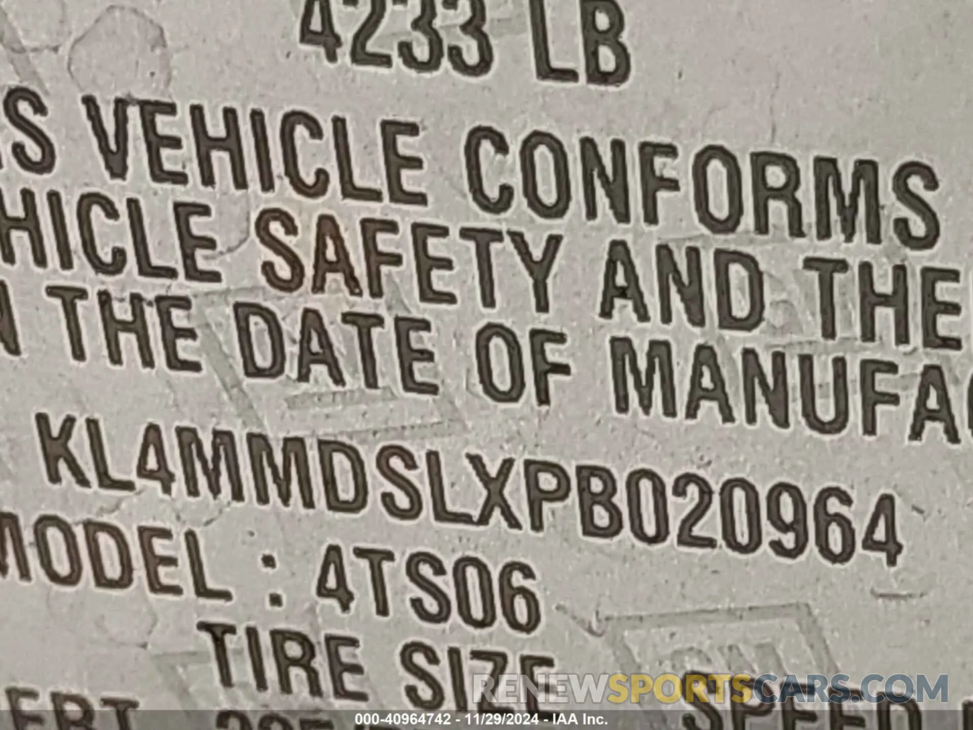 9 fotografías del automóvil dañado KL4MMDSLXPB020964 BUICK ENCORE GX 2023