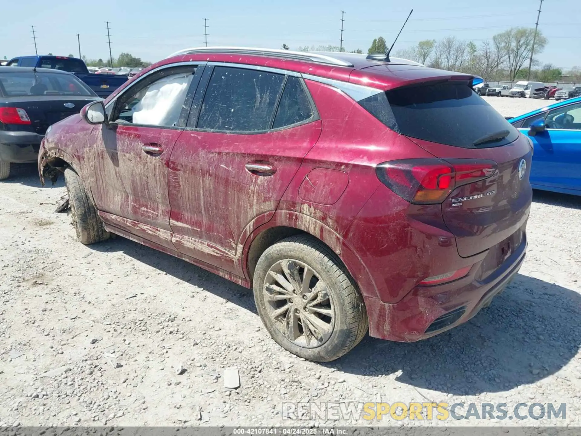3 fotografías del automóvil dañado KL4MMESL9PB094544 BUICK ENCORE GX 2023