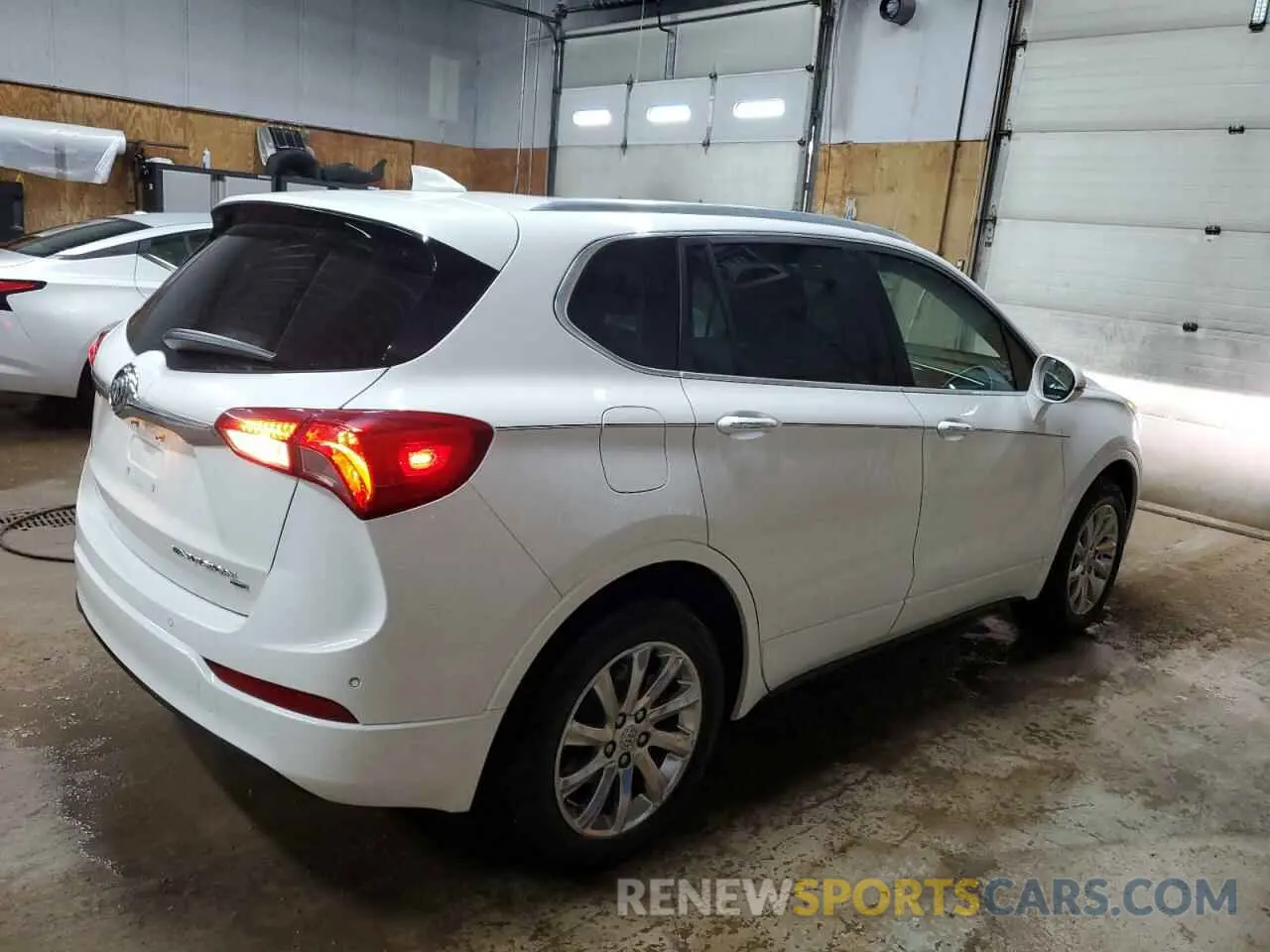 3 fotografías del automóvil dañado LRBFX2SA0KD020203 BUICK ENVISION 2019