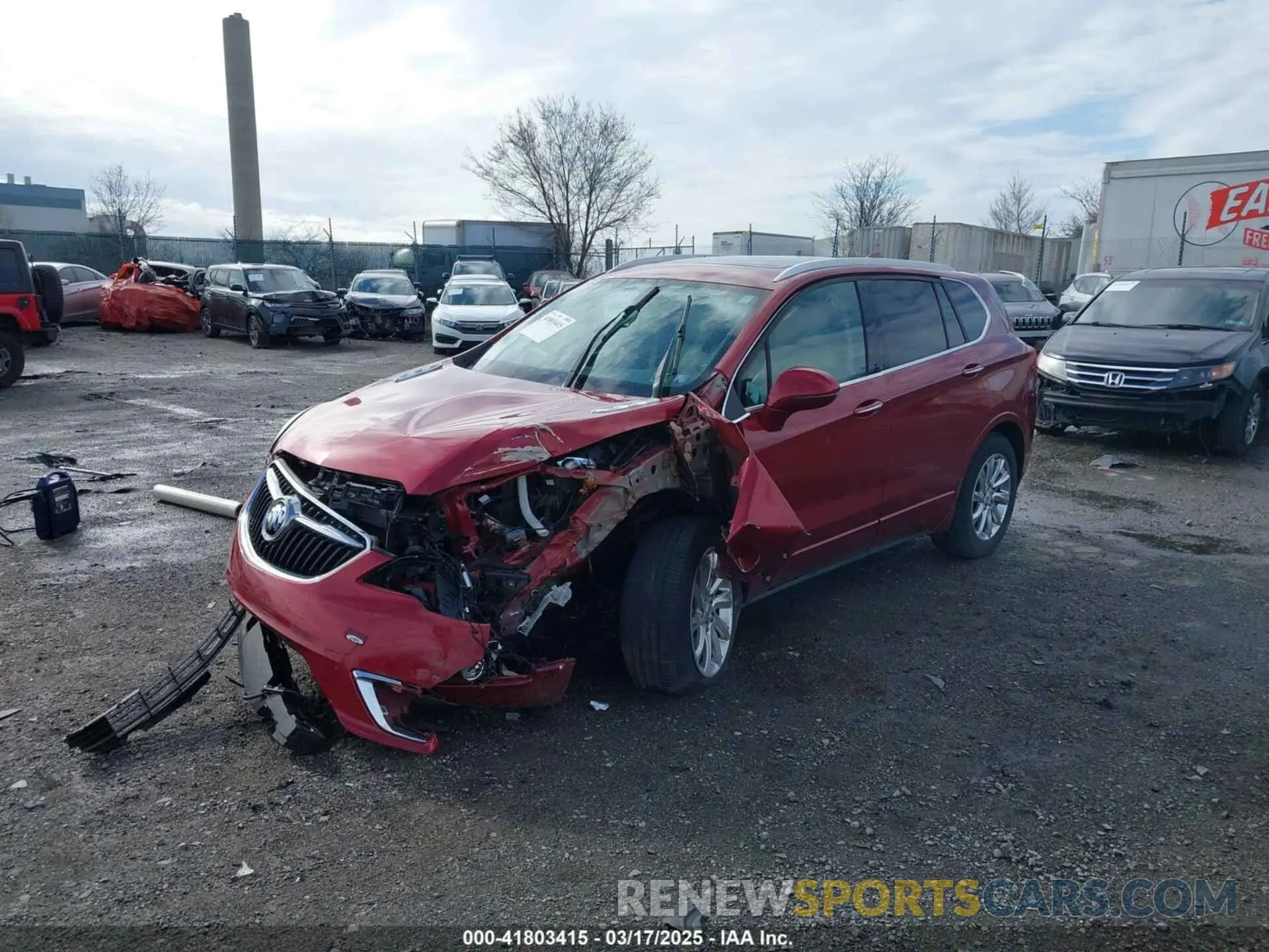 6 fotografías del automóvil dañado LRBFX2SA0KD125646 BUICK ENVISION 2019