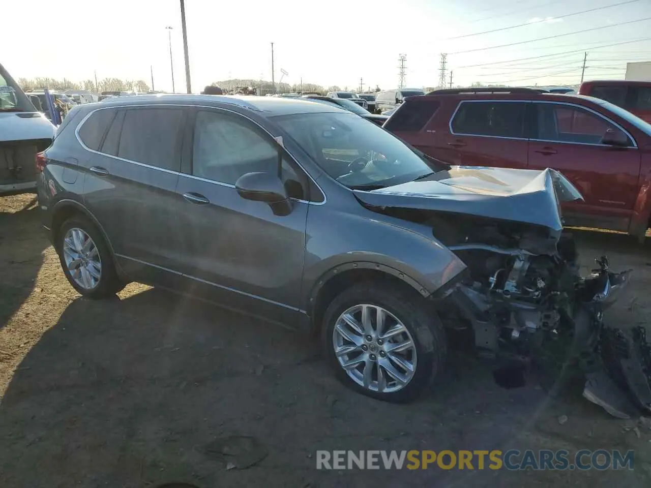 4 fotografías del automóvil dañado LRBFX3SX8KD104750 BUICK ENVISION 2019