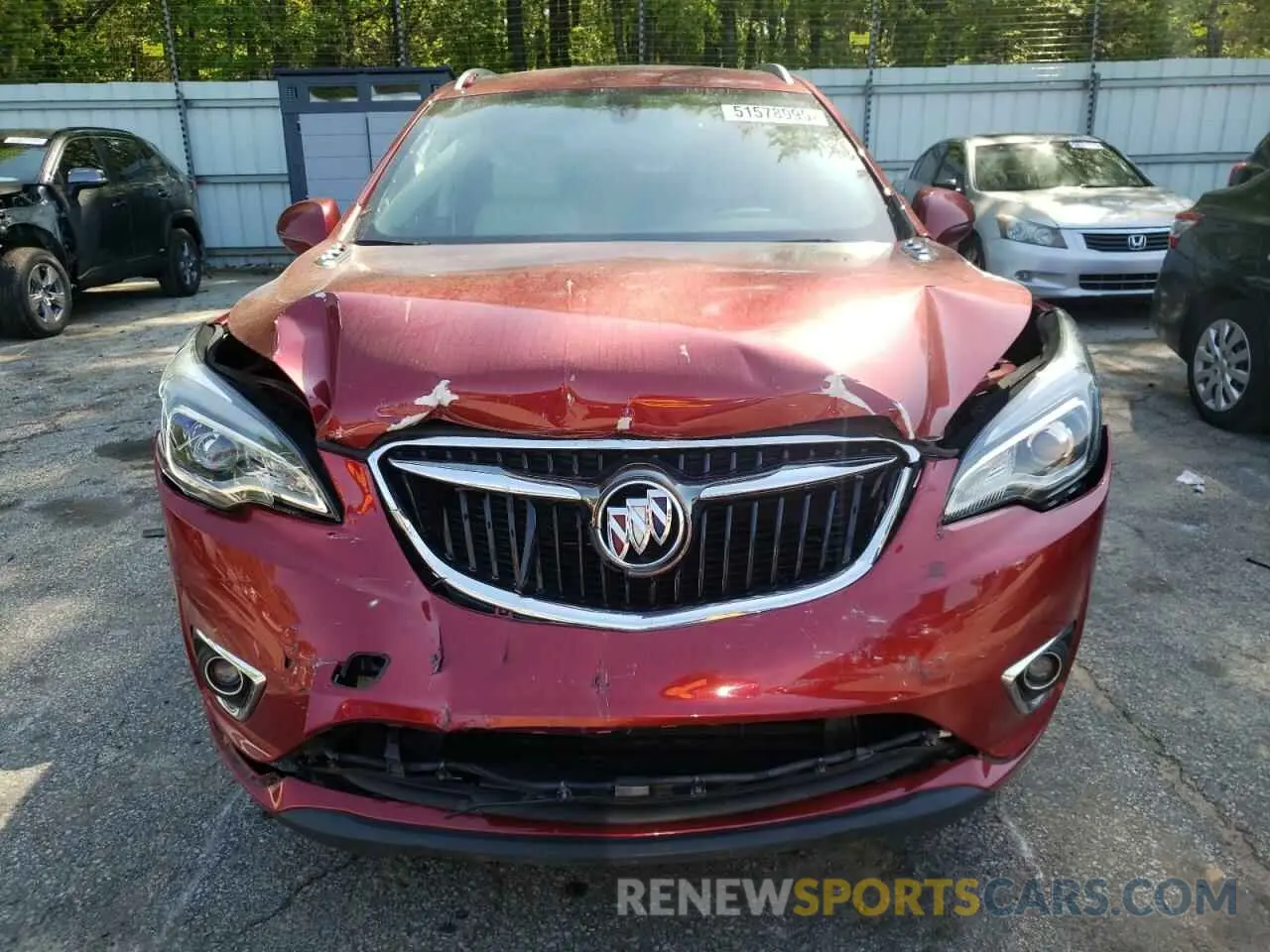5 fotografías del automóvil dañado LRBFXCSA1KD015548 BUICK ENVISION 2019