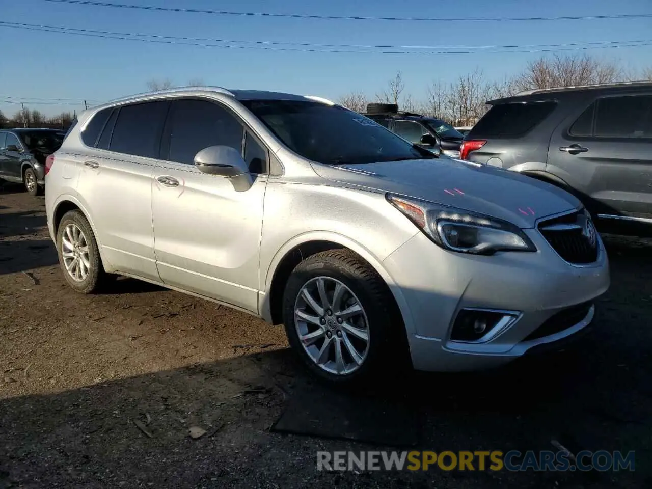 4 fotografías del automóvil dañado LRBFXCSA4KD002714 BUICK ENVISION 2019