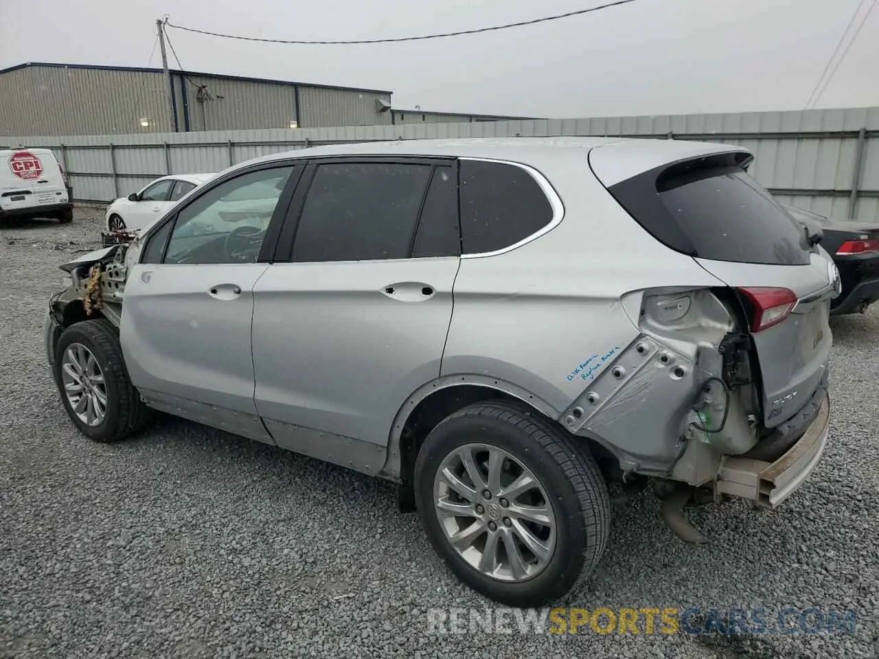 2 fotografías del automóvil dañado LRBFXCSA6KD005338 BUICK ENVISION 2019