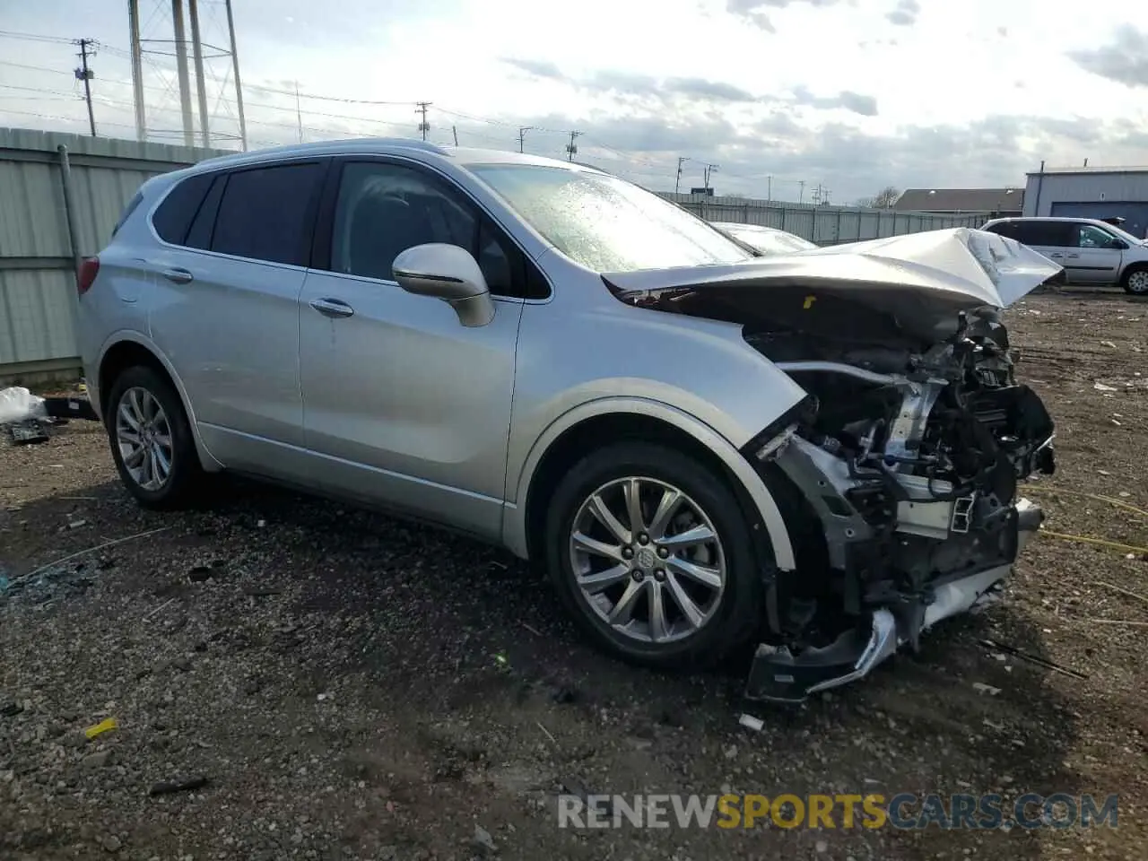 4 fotografías del automóvil dañado LRBFXCSA6KD030580 BUICK ENVISION 2019