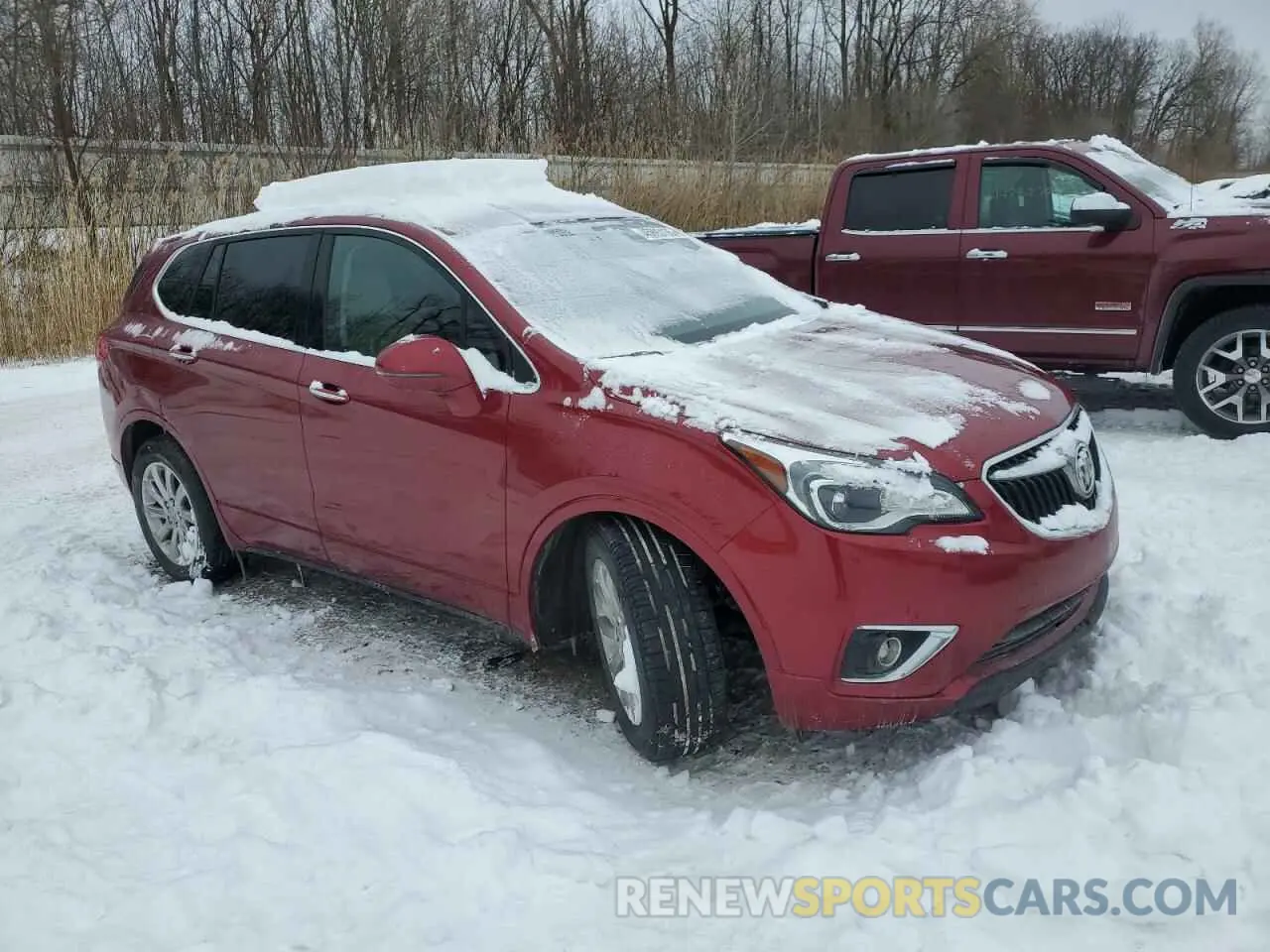 4 fotografías del automóvil dañado LRBFXCSAXKD020456 BUICK ENVISION 2019