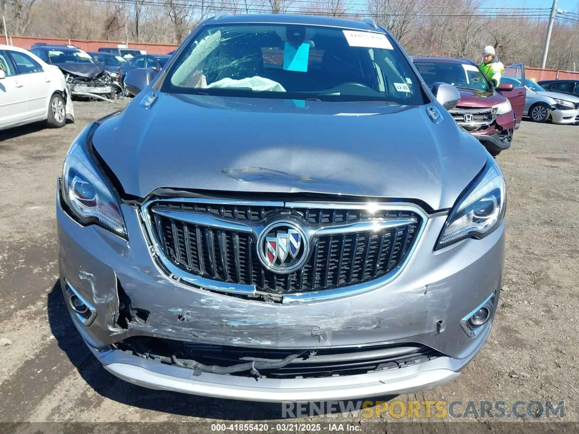 12 fotografías del automóvil dañado LRBFX3SX3LD165974 BUICK ENVISION 2020