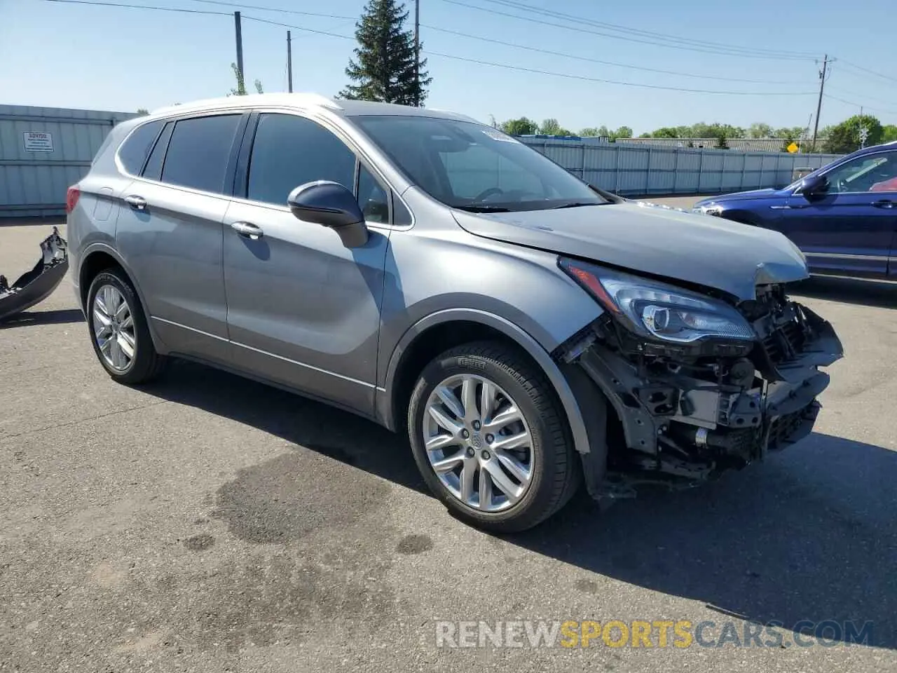 4 fotografías del automóvil dañado LRBFX4SX5LD051478 BUICK ENVISION 2020
