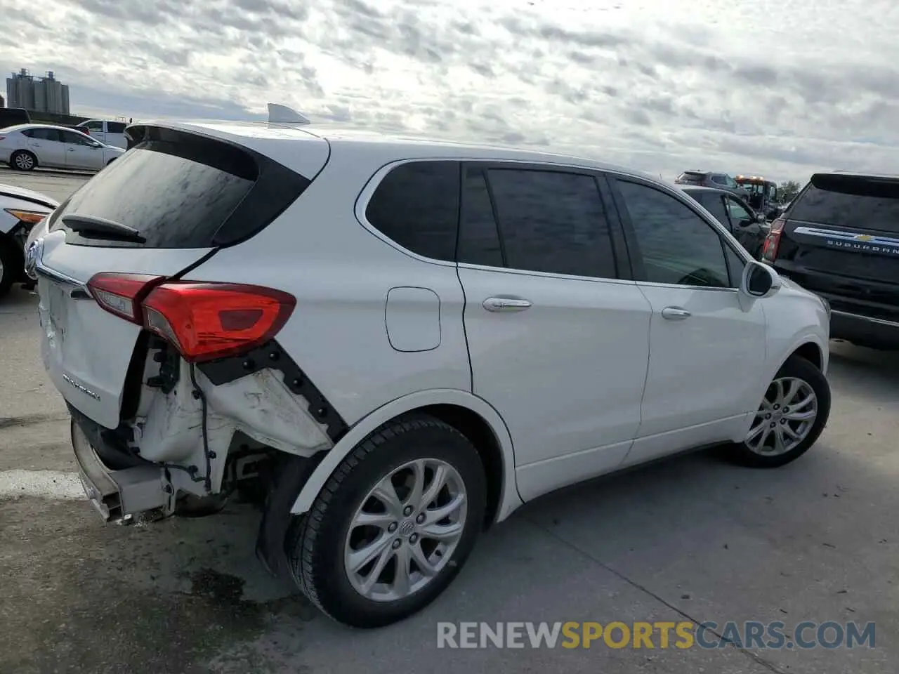 3 fotografías del automóvil dañado LRBFXASA9LD227958 BUICK ENVISION 2020